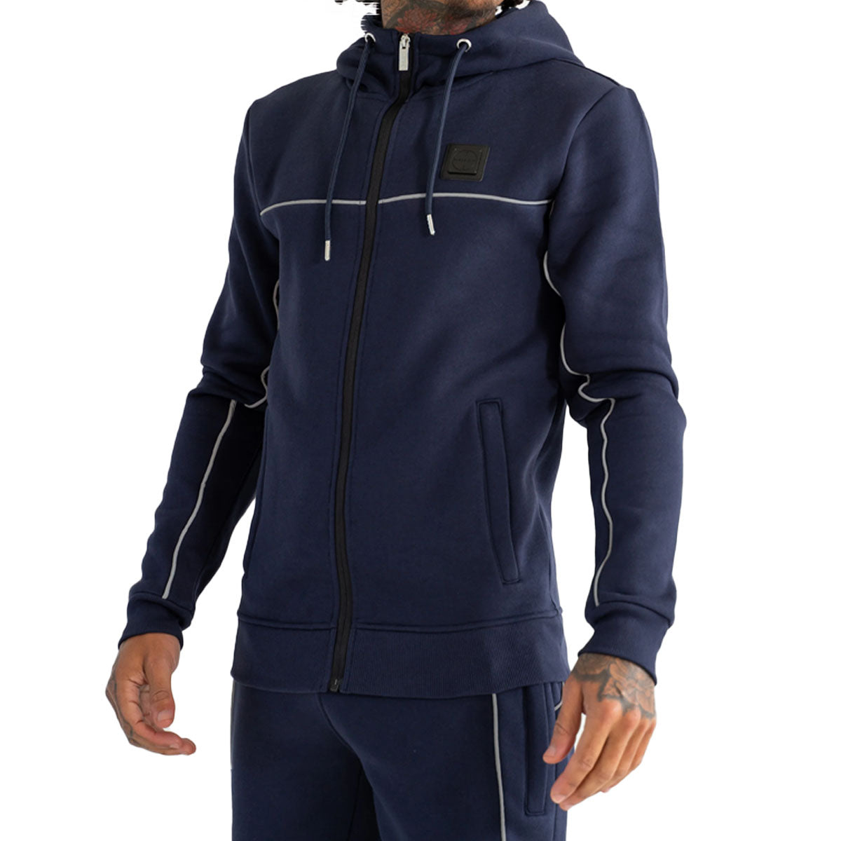 FORAY BLAKE NAVY ZIP UP HOODY
