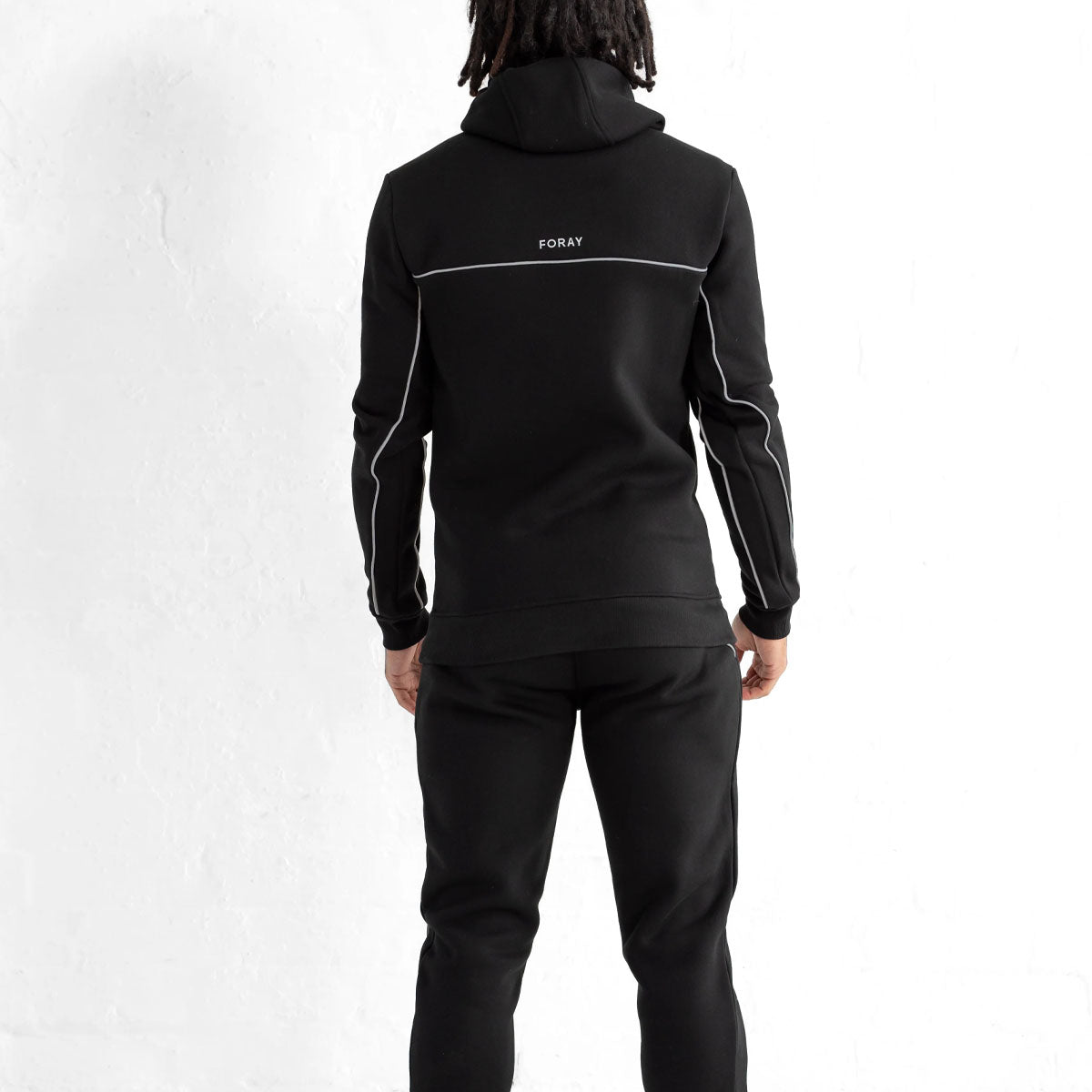 FORAY BLAKE BLACK ZIP UP HOODY