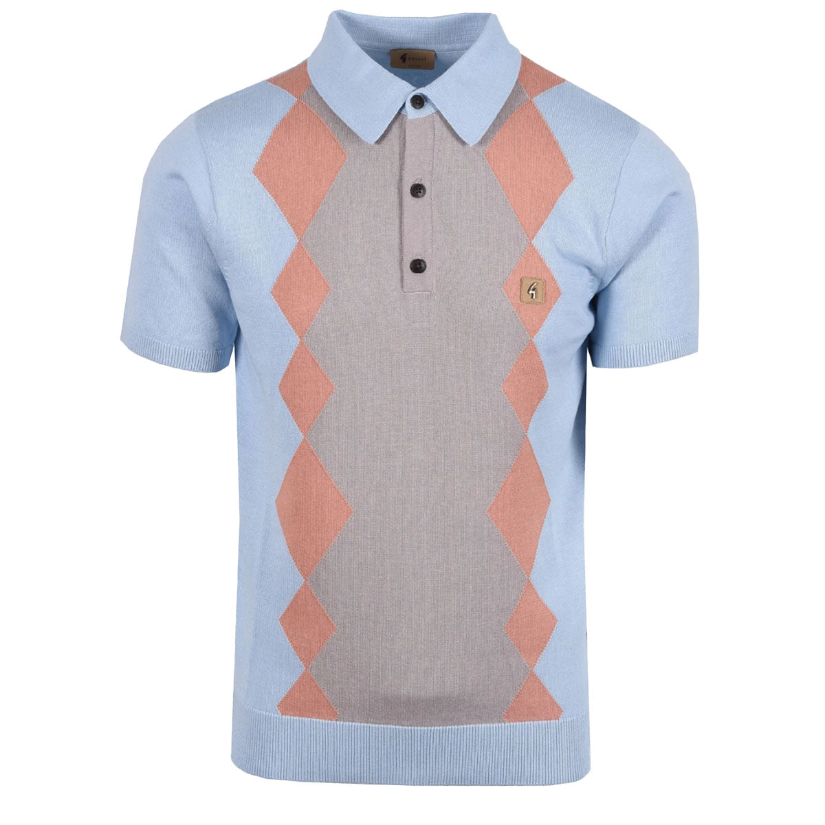 GABICCI	BOND AZURE BLUE S/S POLO V54GM02