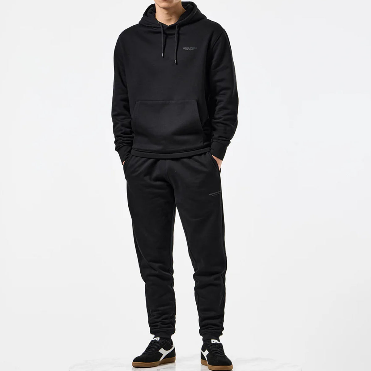 WEEKEND OFFENDER	BRONX OVERHEAD HOODY BLACK TRACKSUIT