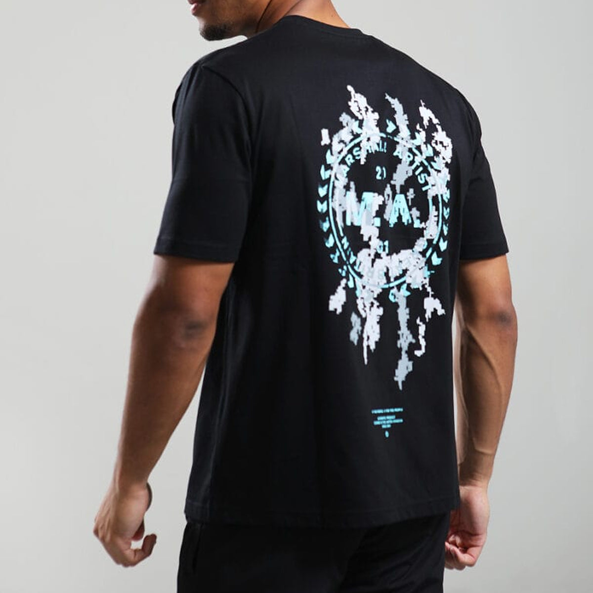 MARSHALL ARTIST CAMO EROSION BLACK T-SHIRT