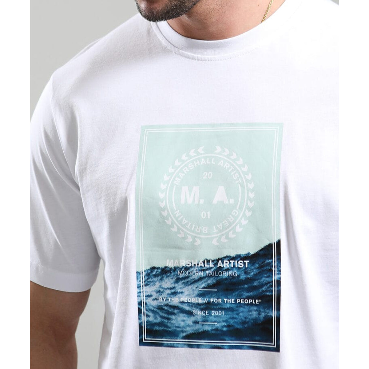 MARSHALL ARTIST CANUTE WHITE T-SHIRT