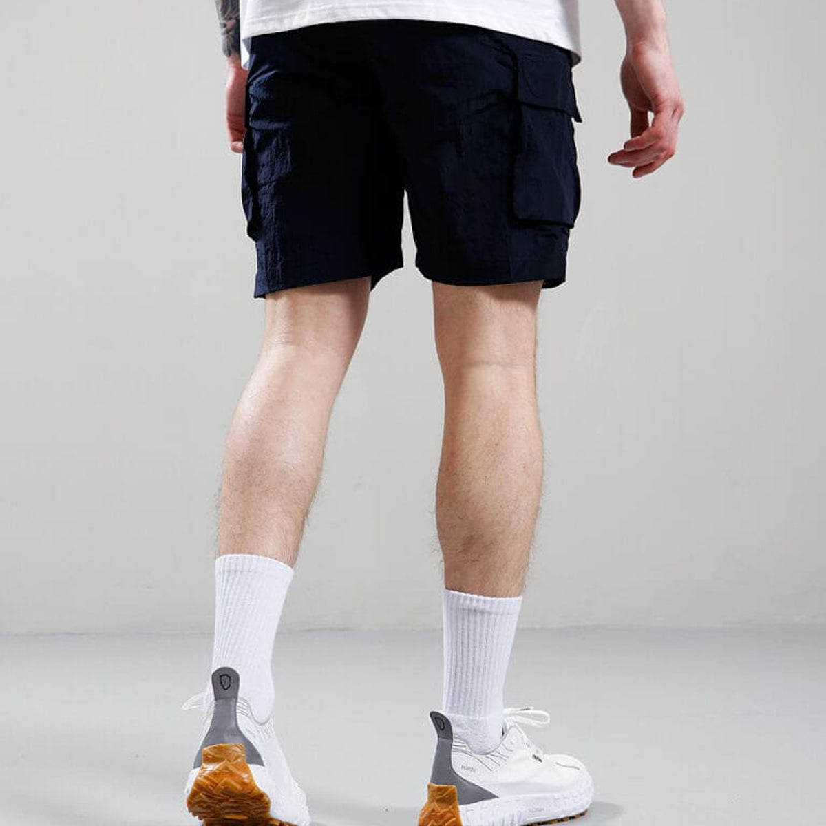 MARSHALL ARTIST CARICO NAVY CARGO SHORTS