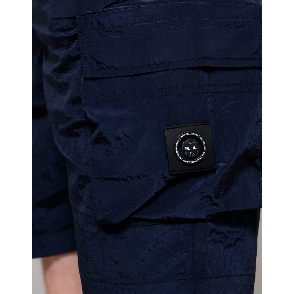 MARSHALL ARTIST CARICO NAVY CARGO SHORTS