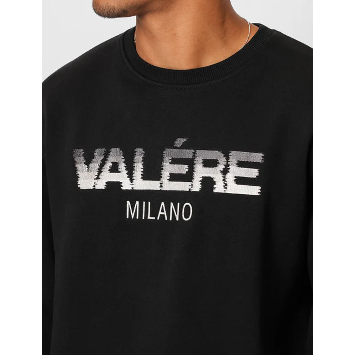 VALERE CASA BLACK CREW NECK SWEATSHIRT