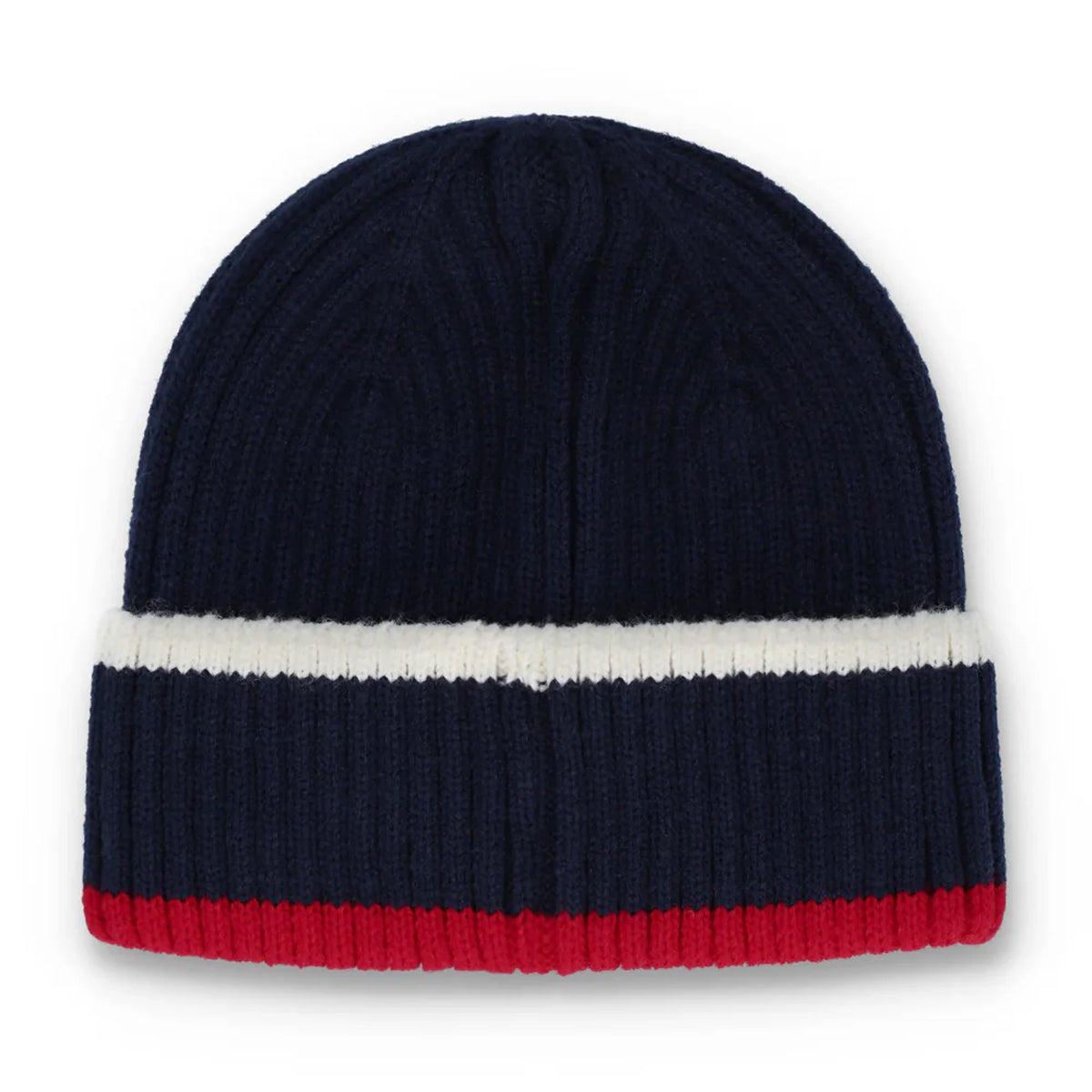 FILA CIRO RIBBED TURN UP BEANIE NAVY/RED