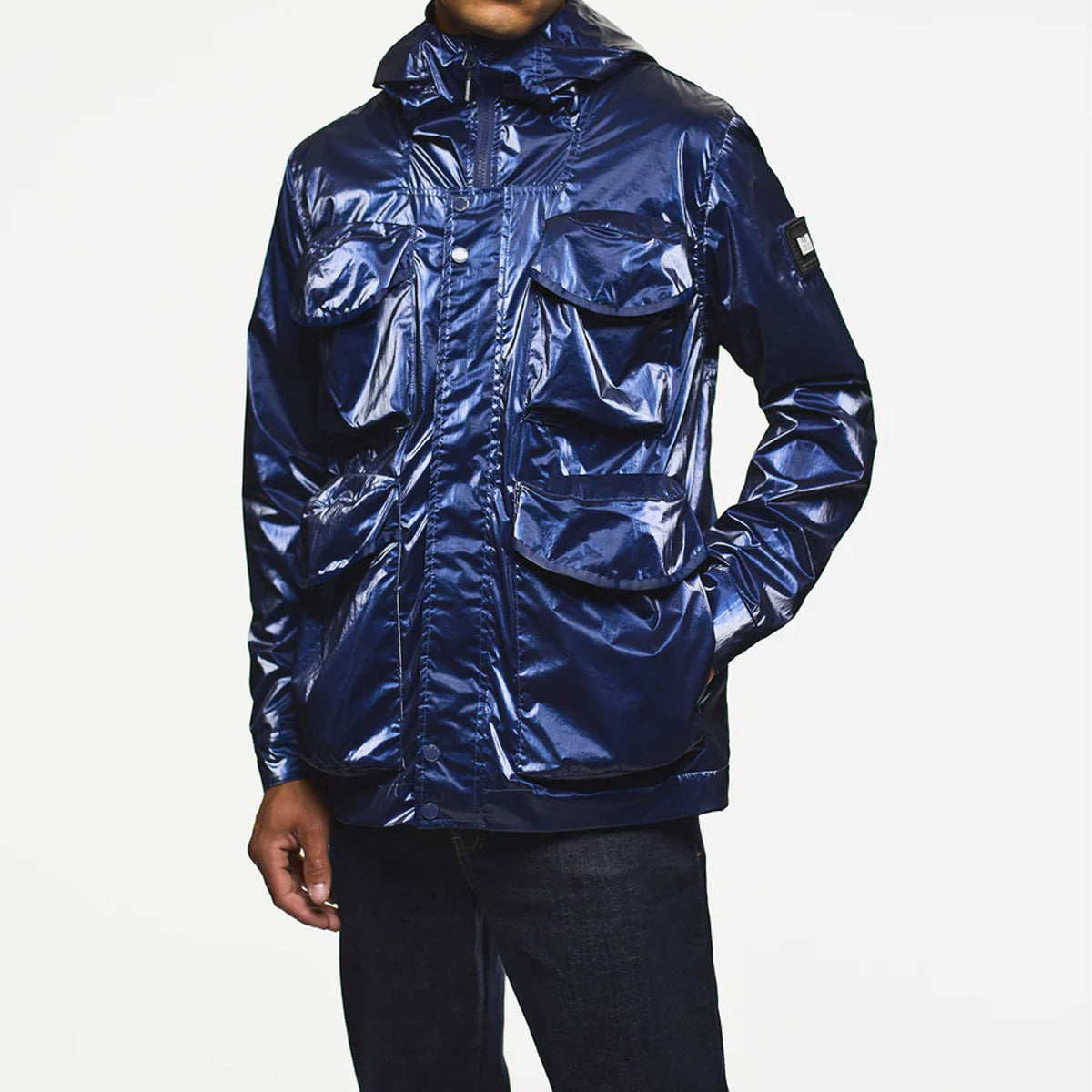 WEEKEND OFFENDER	COTOCA BRIGHT NAVY FIELD JACKET