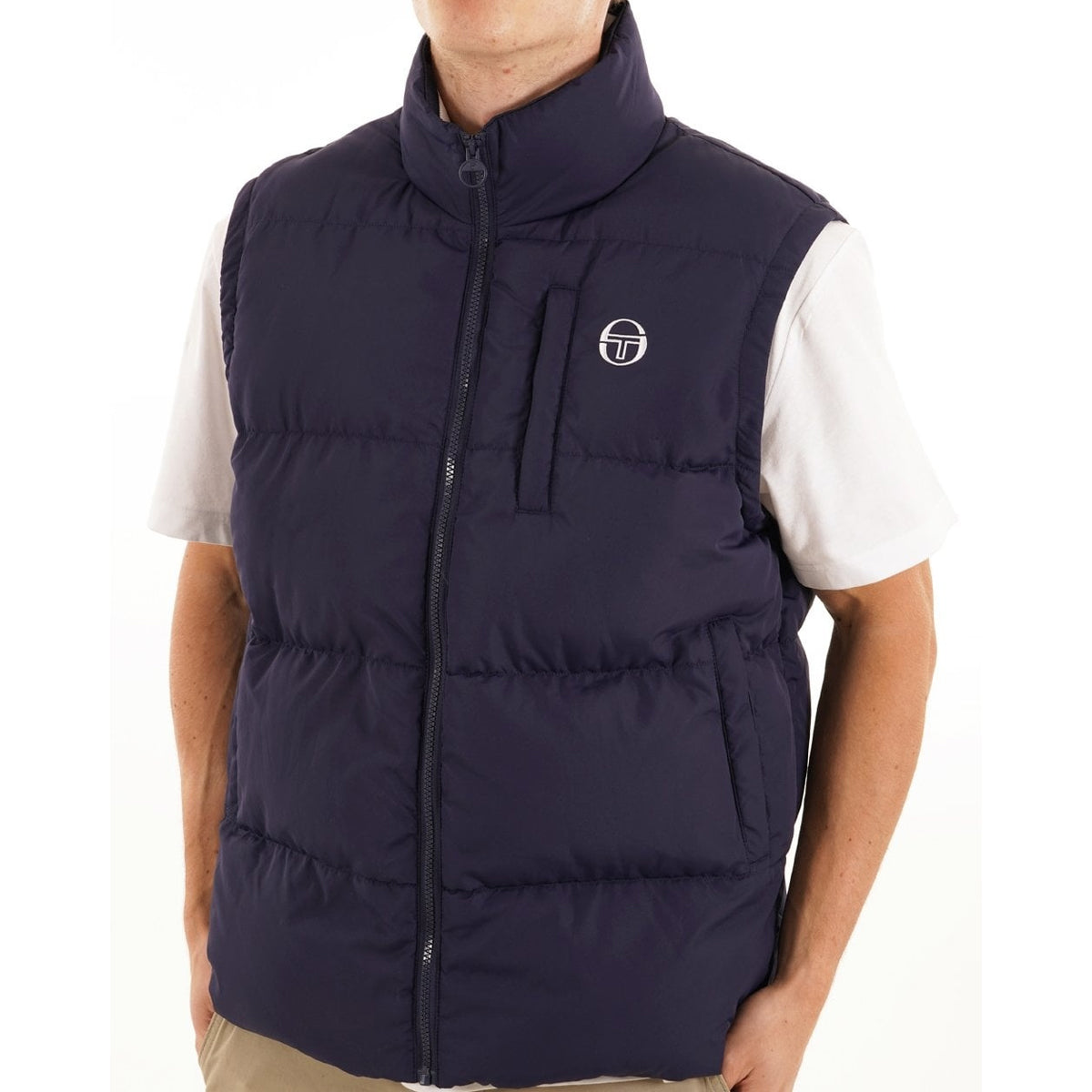 SERGIO TACCHINI COURT PADDED GILET NAVY