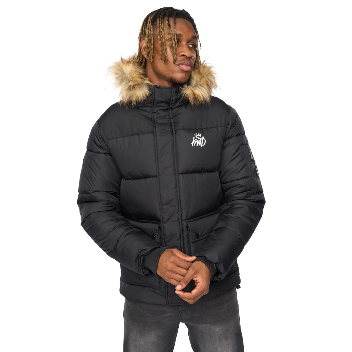 KINGS WILL DREAM CURVLAY BLACK PARKA