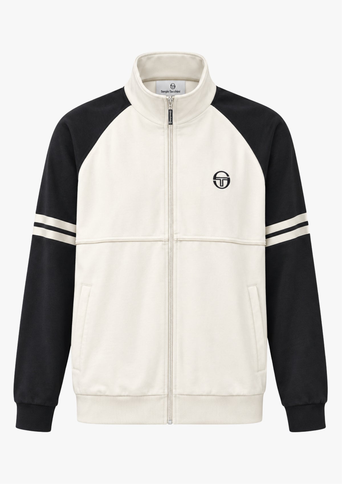 SERGIO TACCHINI ORION TRACK JACKET GARDENIA/BLACK/PEYOTE