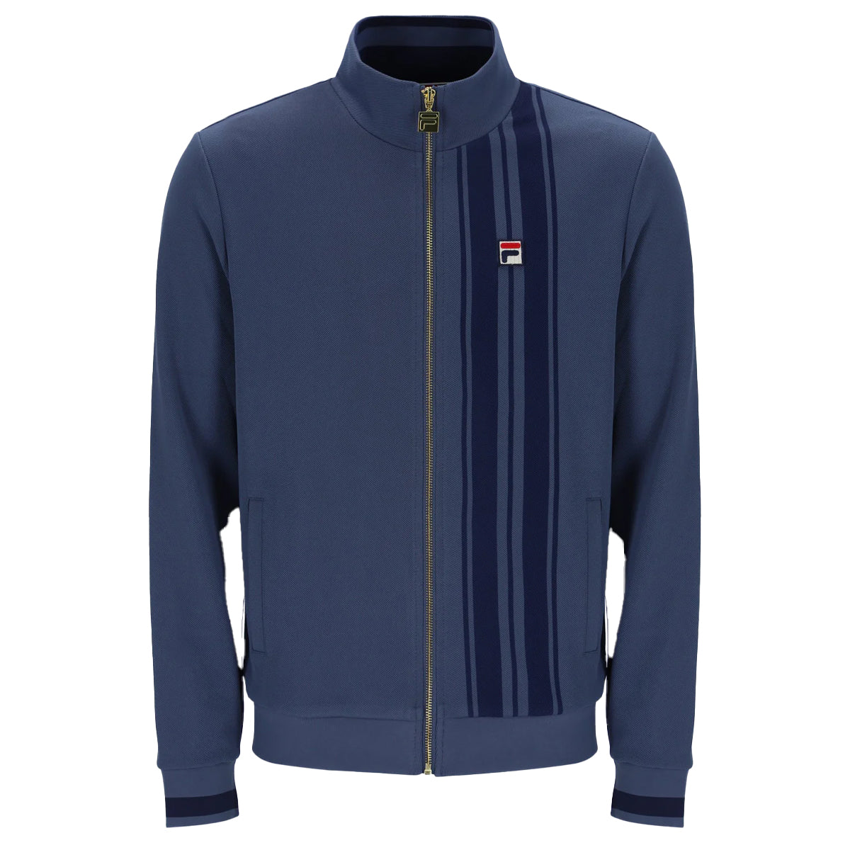 FILA DANTE PRINTED STRIPE TRACK TOP INDIGO/NAVY