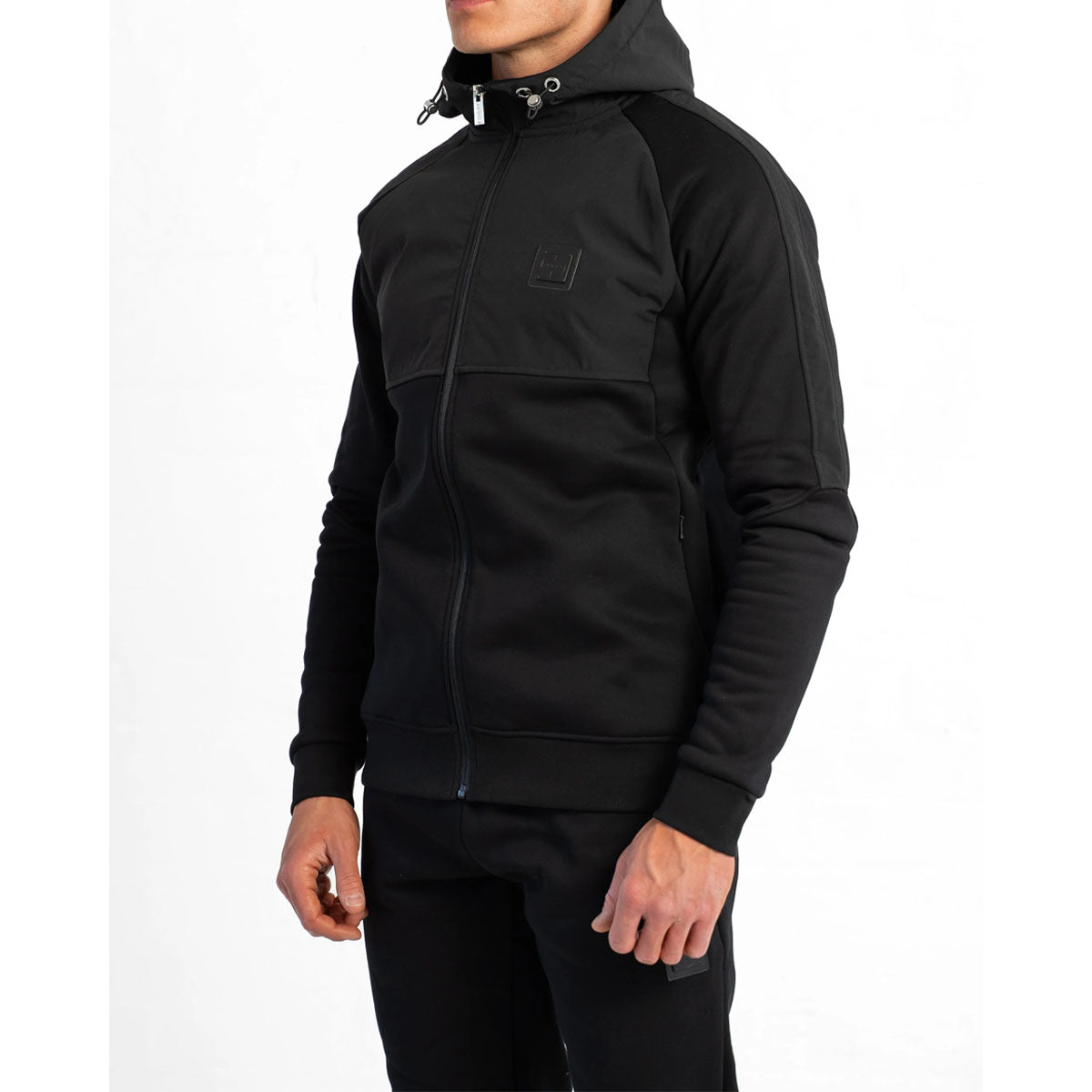 FORAY DIAZ BLACK ZIP UP HOODY