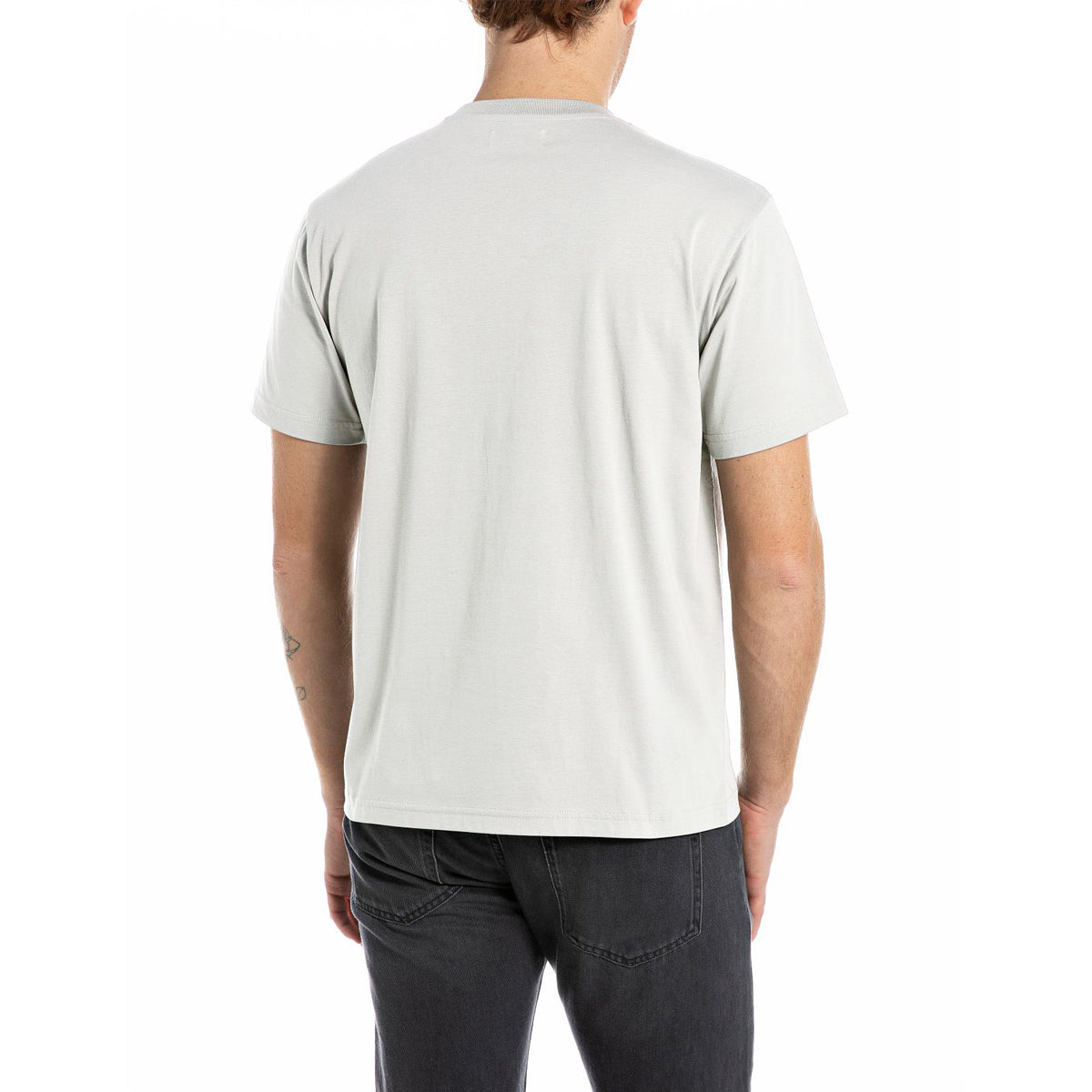 REPLAY DRAGON PRINT WHITE T-SHIRT M3207