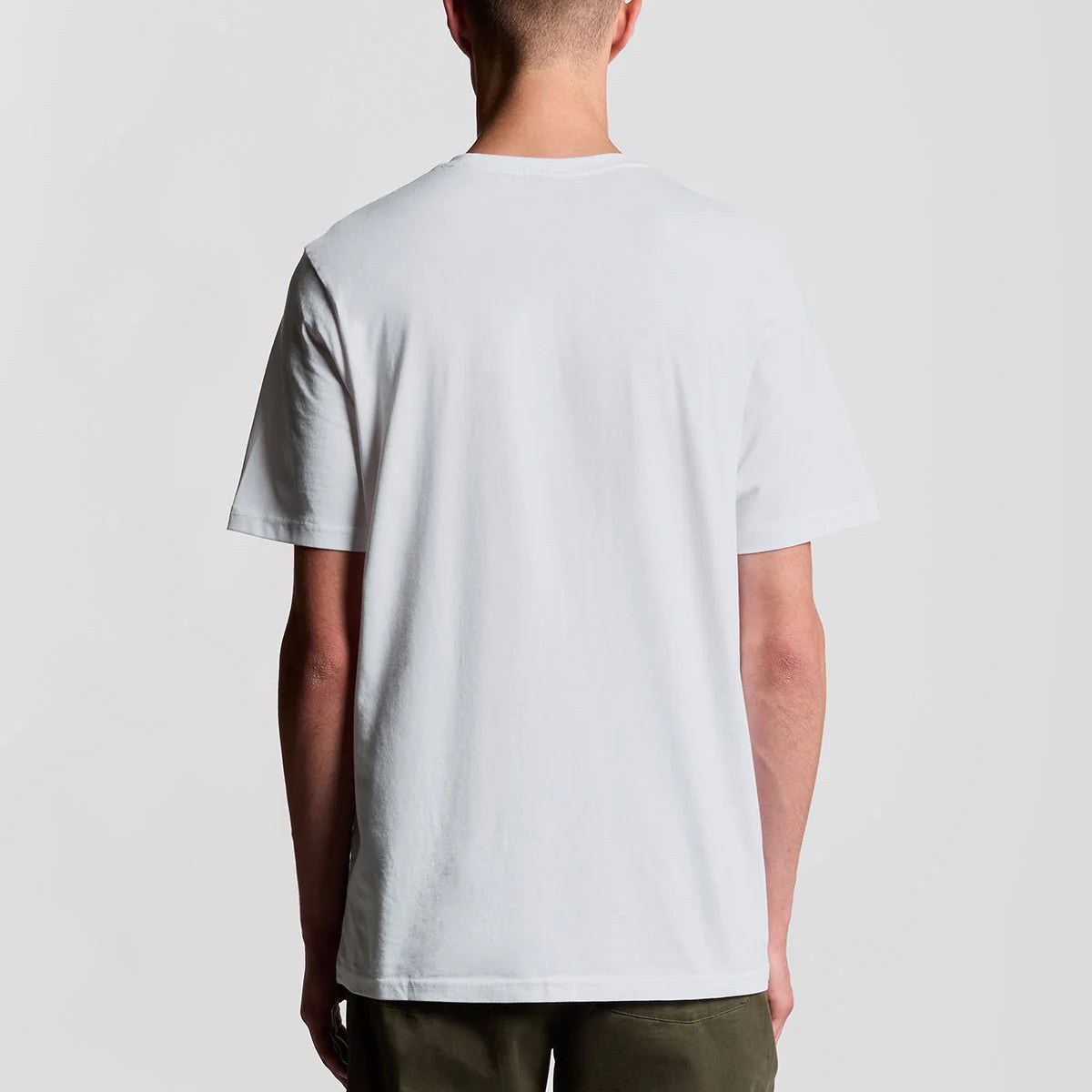 LYLE & SCOTT EAGLE LOGO WHITE PLAIN T-SHIRT TS400VOG