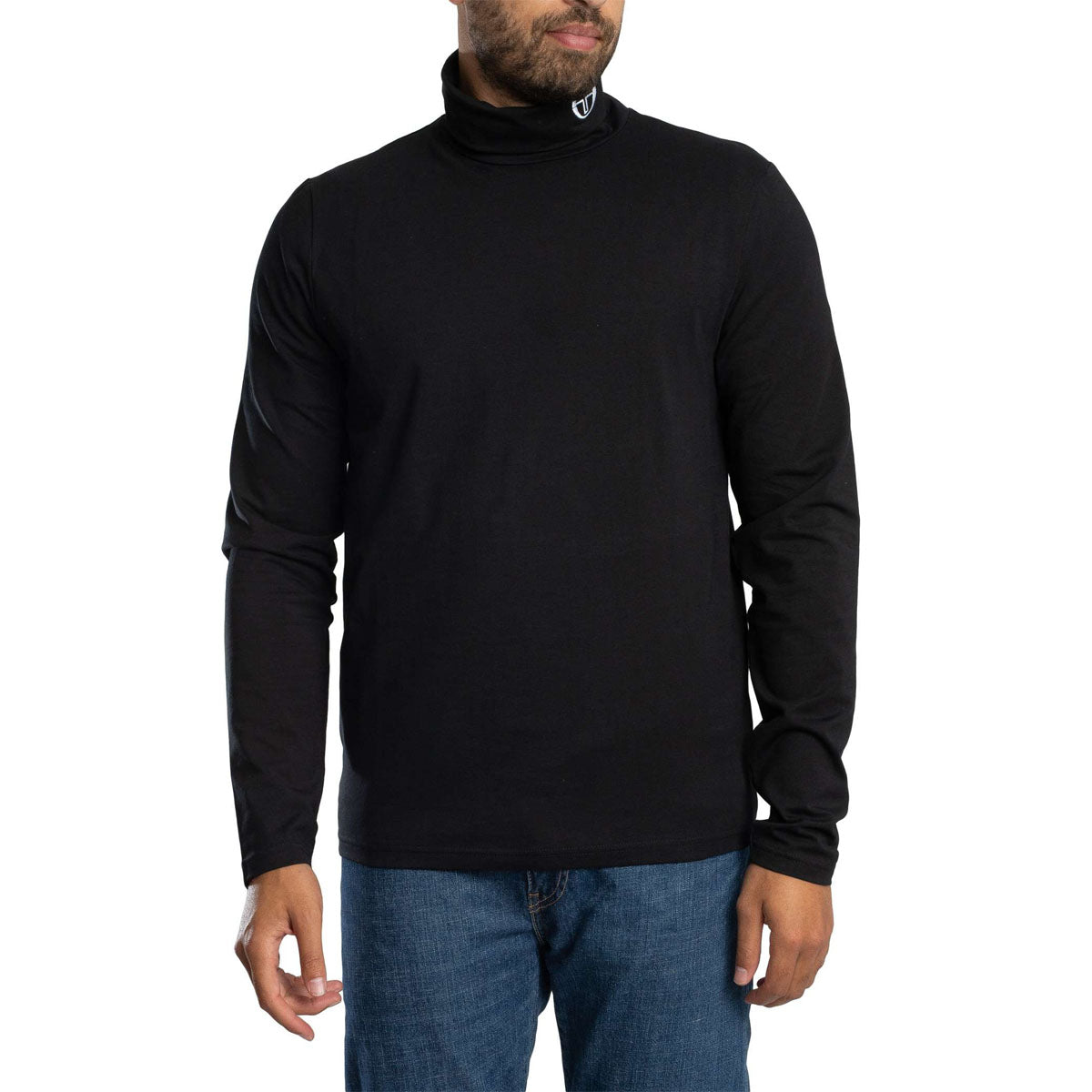 SERGIO TACCHINI EDWARD BLACK ROLL NECK TOP