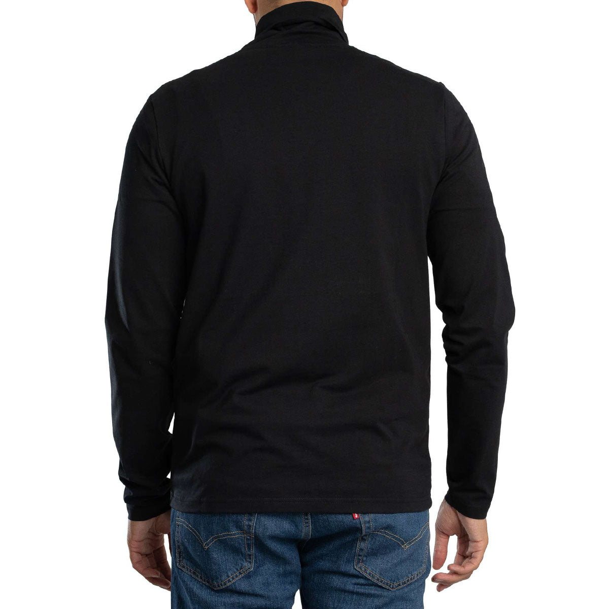 SERGIO TACCHINI EDWARD BLACK ROLL NECK TOP