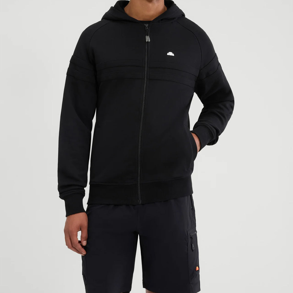 ELLESSE RIMELLA FULL ZIP BLACK HOODY