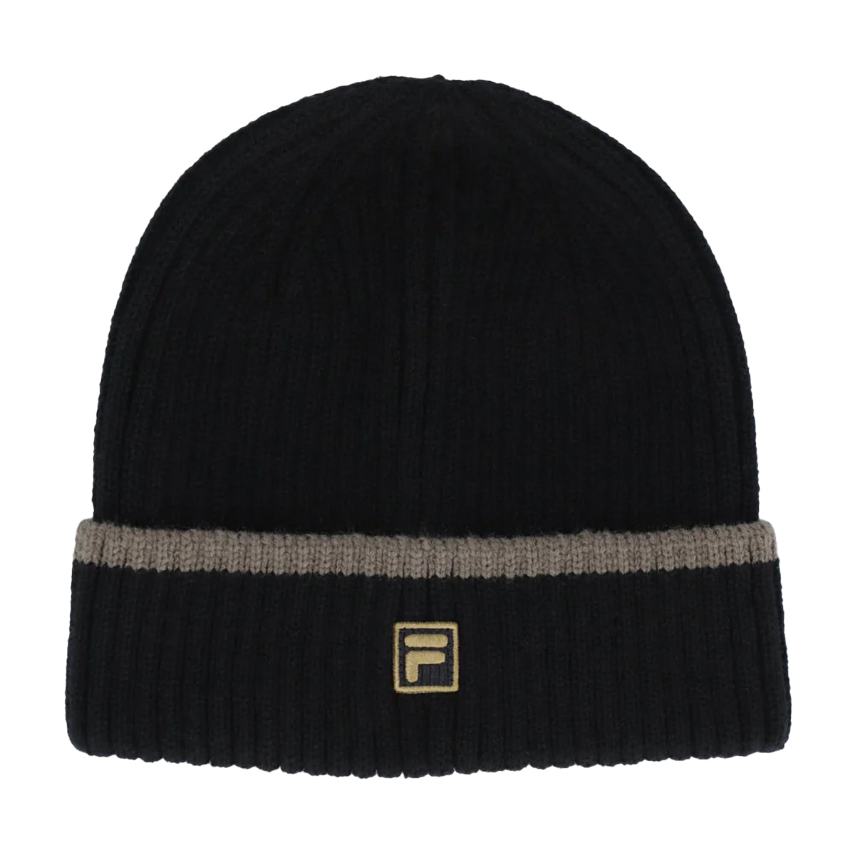 FILA ELLISON RIBBED TURN UP BEANIE BLACK
