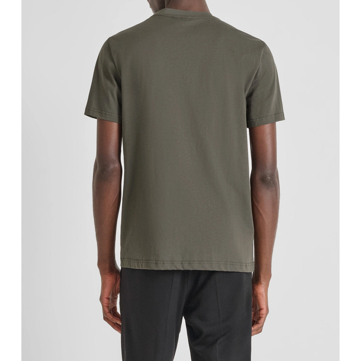 ANTONY MORATO EMBOSSED LOGO ARMY GREEN T-SHIRT MMKS02568