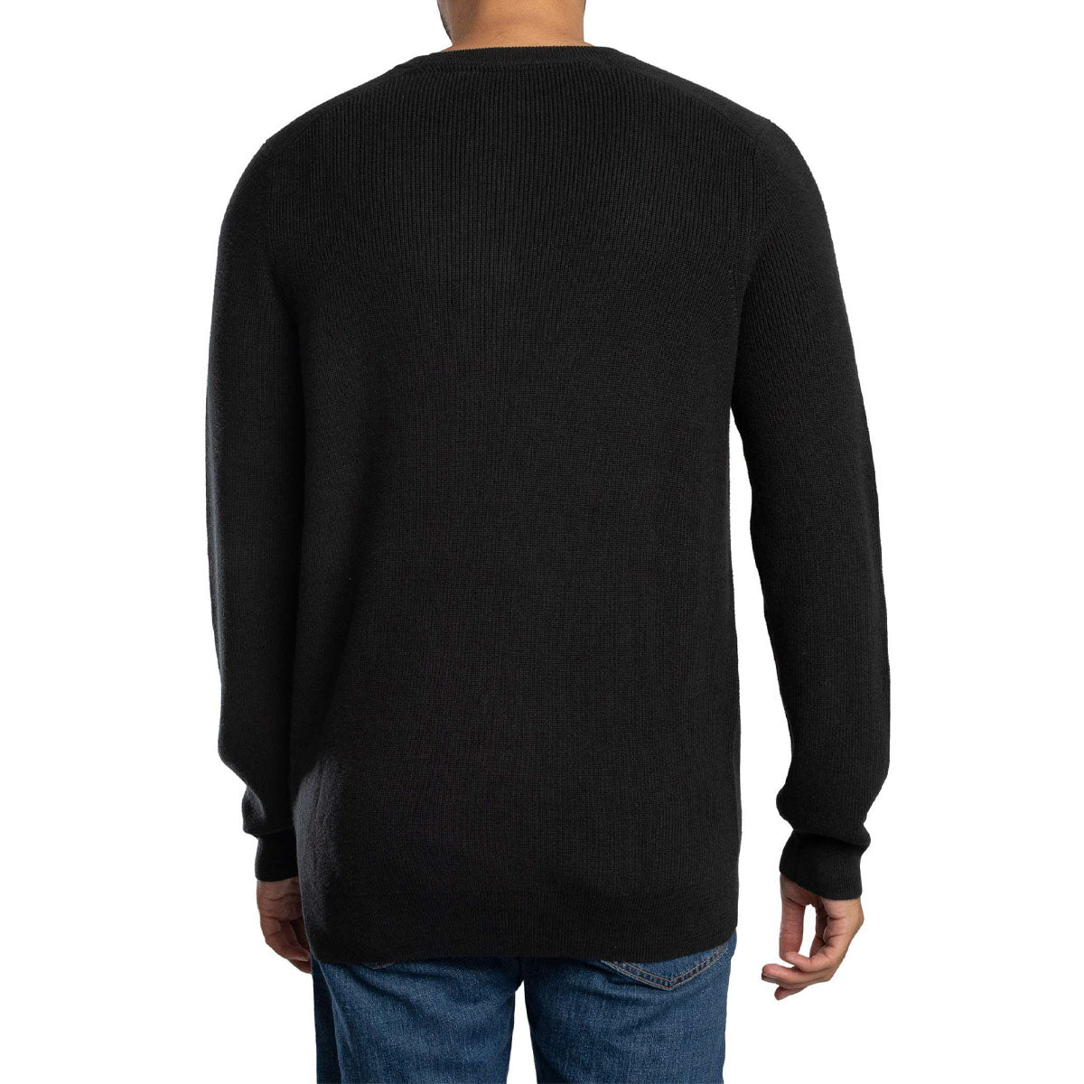 LYLE & SCOTT ENGINEERED RIB BLACK ICE CREW NECK JUMPER KN2303V