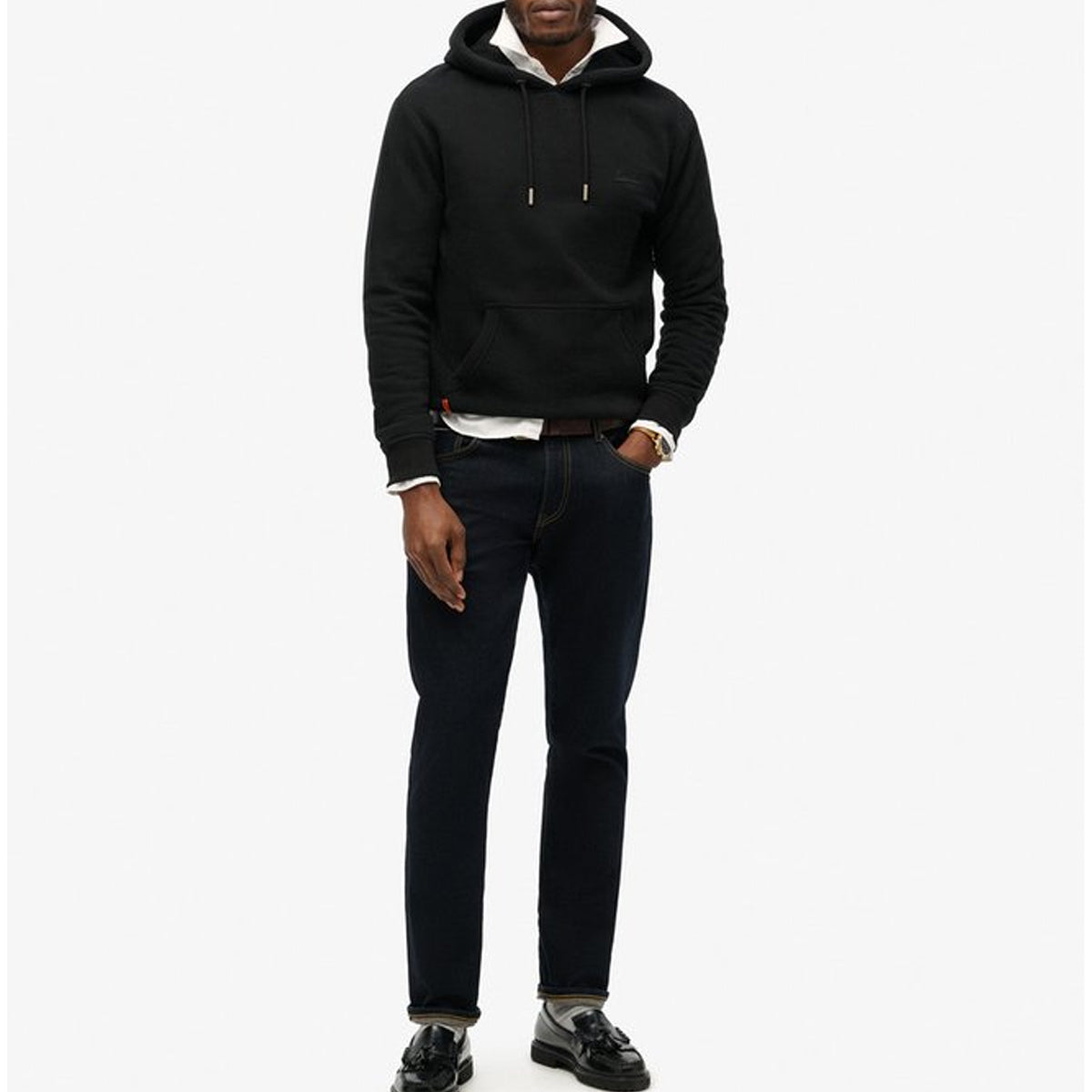 SUPERDRY ESSENTIAL LOGO HOODIE BLACK 02A