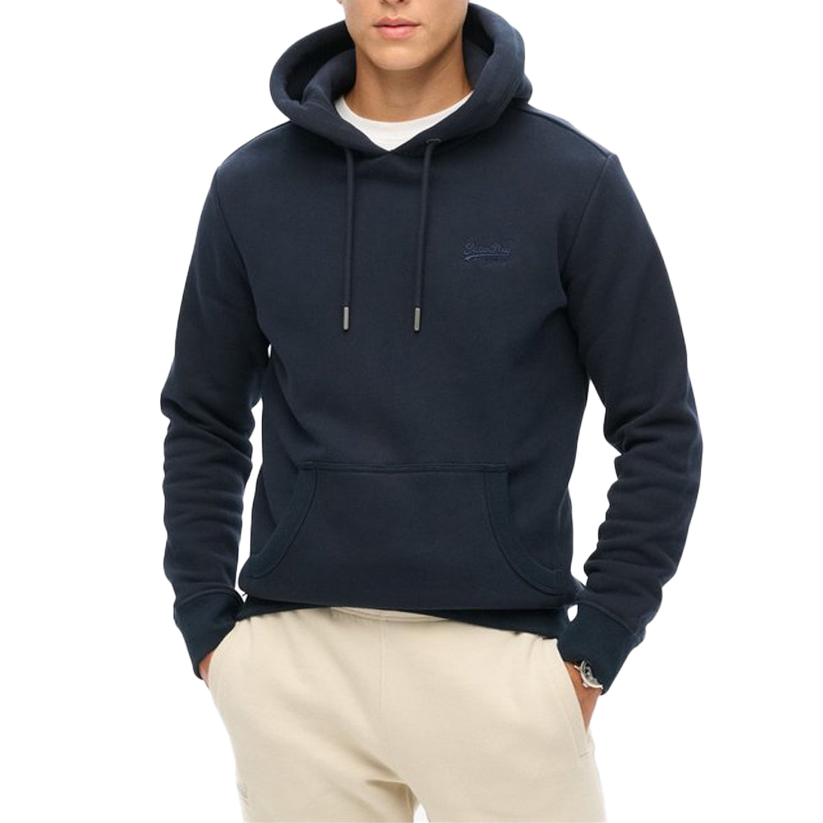 SUPERDRY ESSENTIAL LOGO HOODIE ECLIPSE NAVY 98T