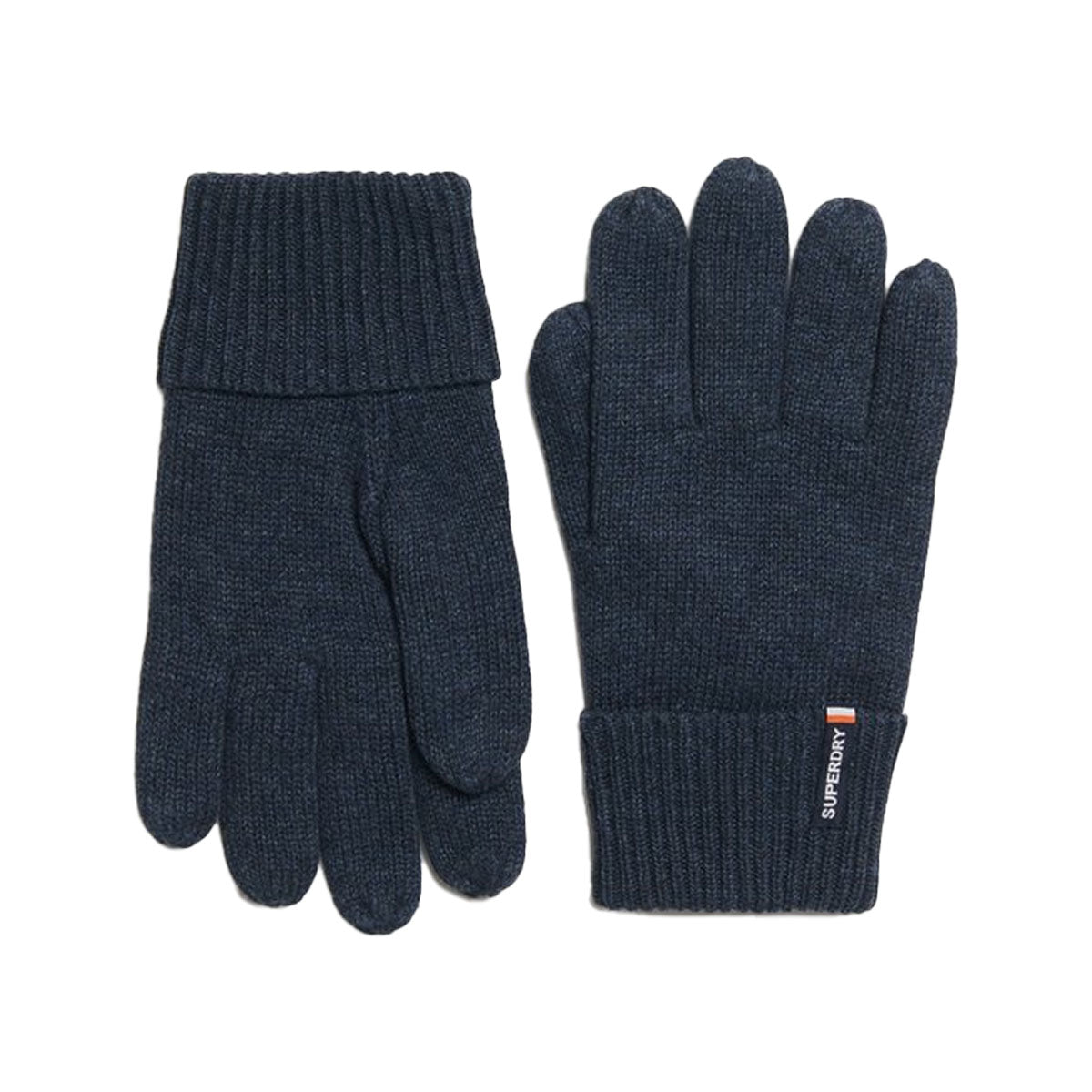 SUPERDRY ESSENTIAL LOGO KNITTED GLOVES RICHEST NAVY C2P