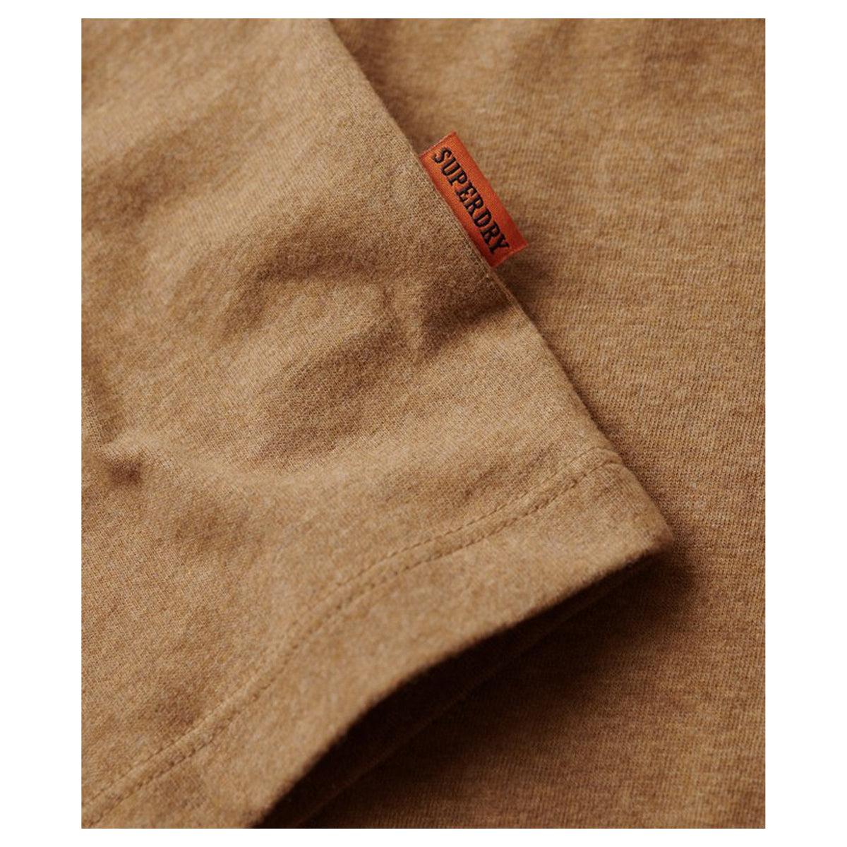 SUPERDRY ESSENTIAL LOGO EMB T-SHIRT TAN MARL 1KQ