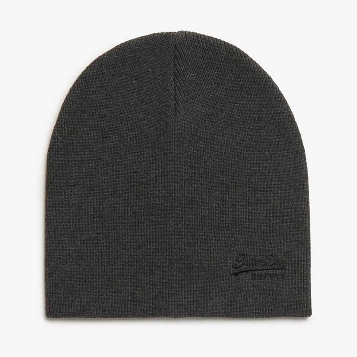 SUPERDRY ESSENTIAL LOGO KNITTED BEANIE IRON GREY