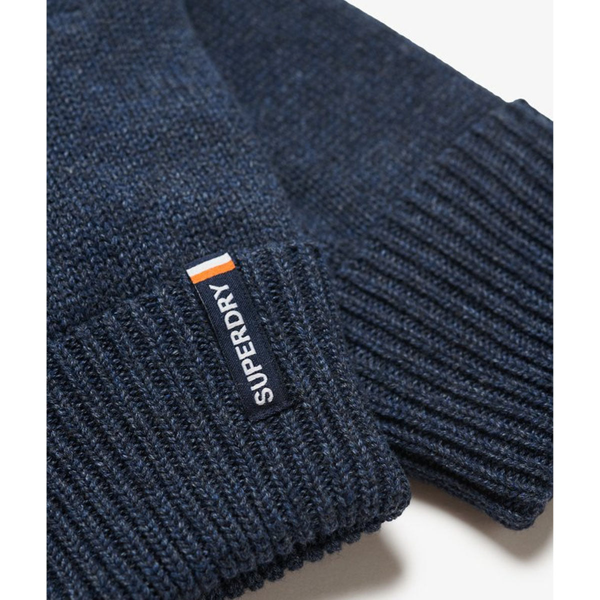 SUPERDRY ESSENTIAL LOGO KNITTED GLOVES RICHEST NAVY C2P