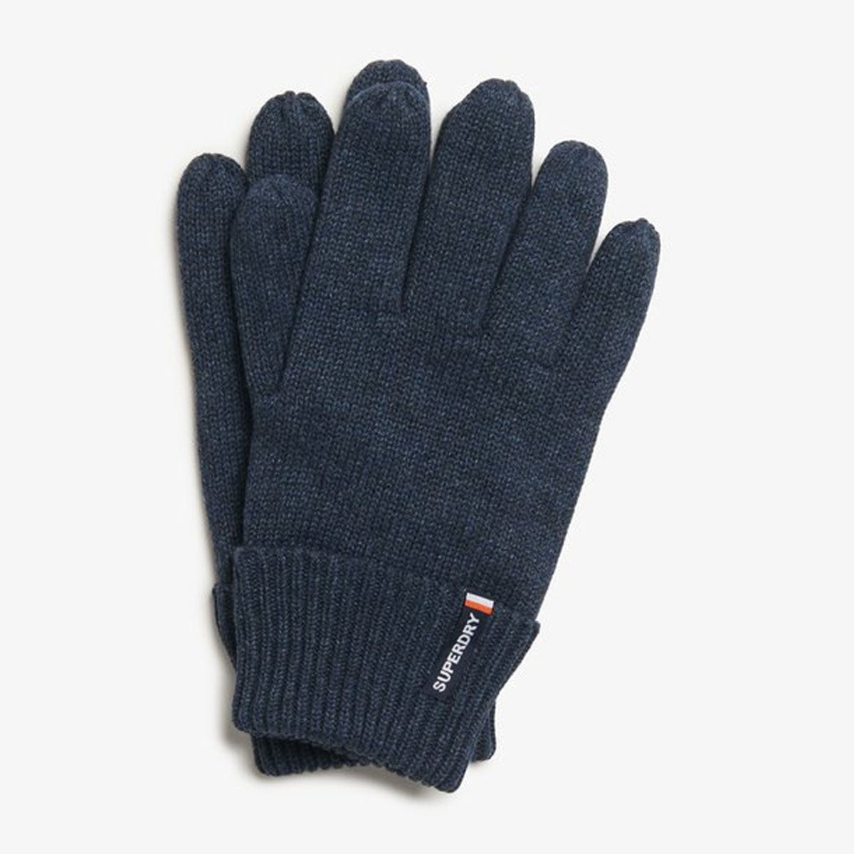 SUPERDRY ESSENTIAL LOGO KNITTED GLOVES RICHEST NAVY C2P