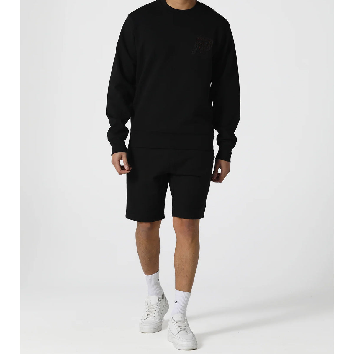 883 POLICE FLEETON BLACK JOG SHORTS