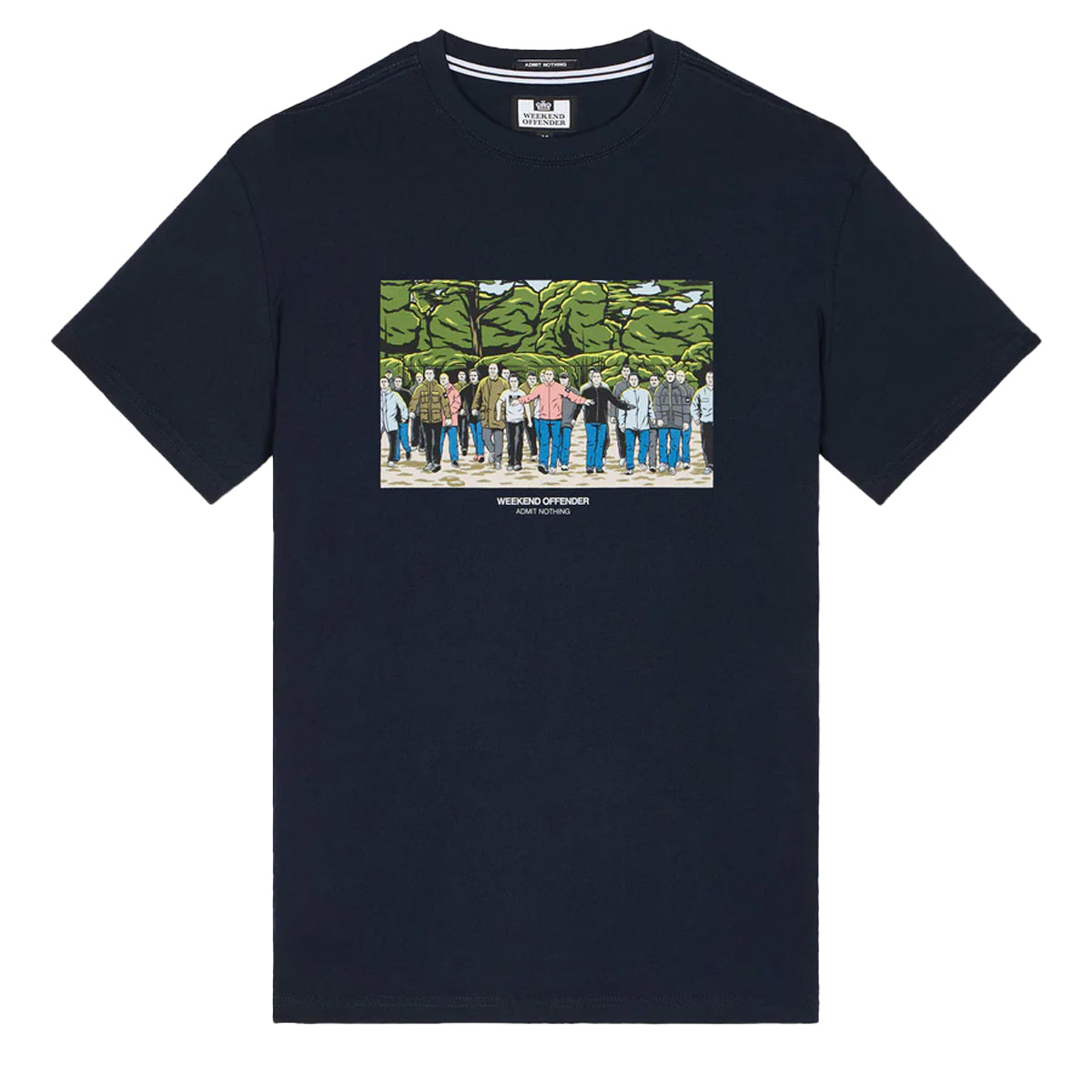 WEEKEND OFFENDER	GSE NAVY GRAPHIC T-SHIRT