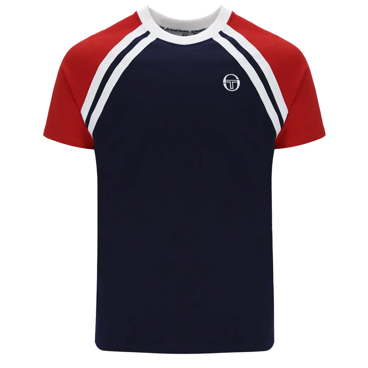 Sergio Tacchini Ghibli Crew Neck T-Shirt Maritime Blue/Red