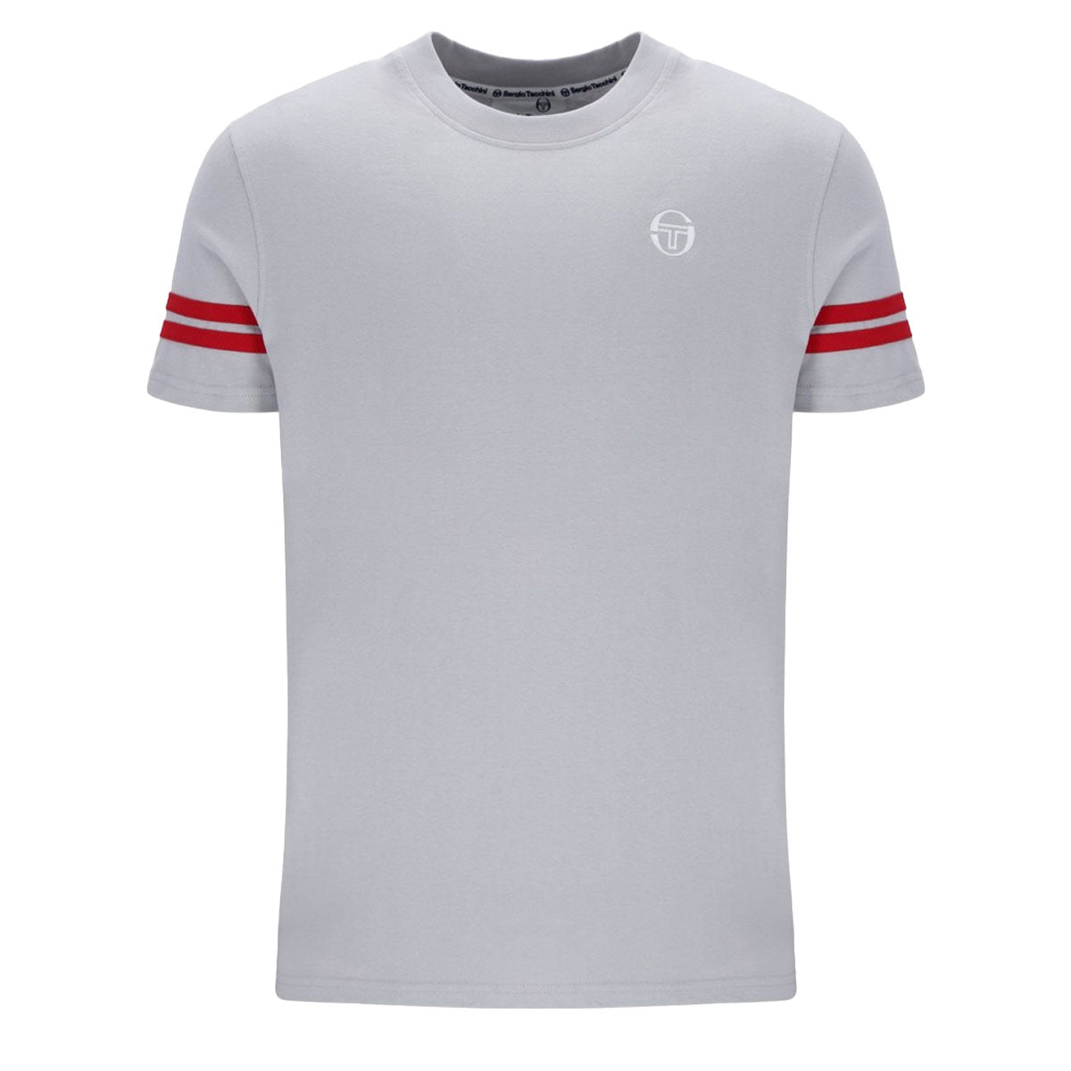 SERGIO TACCHINI GRELLO HIGH RISE GREY CREW NECK T-SHIRT