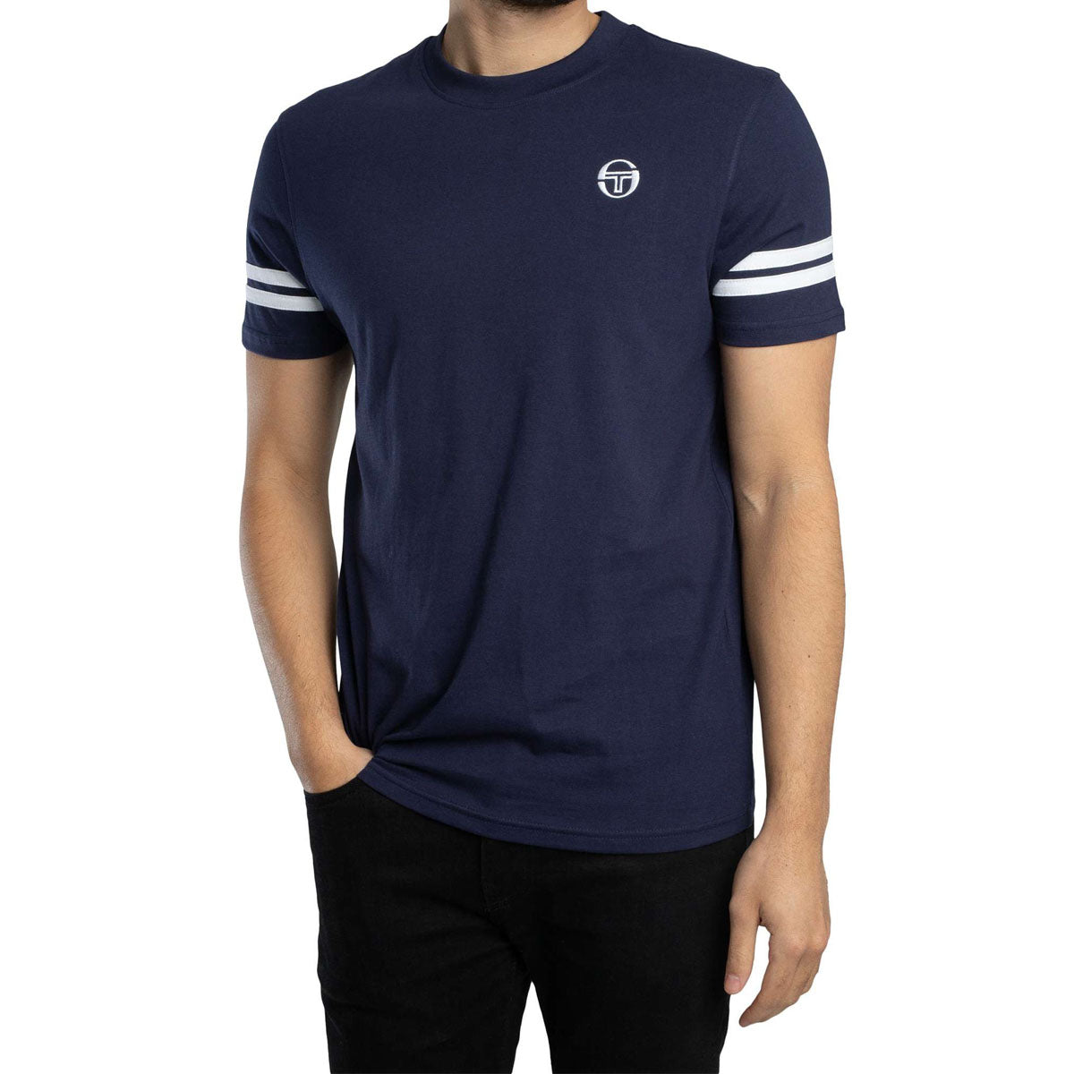 SERGIO TACCHINI GRELLO MARITIME NAVY CREW NECK T-SHIRT