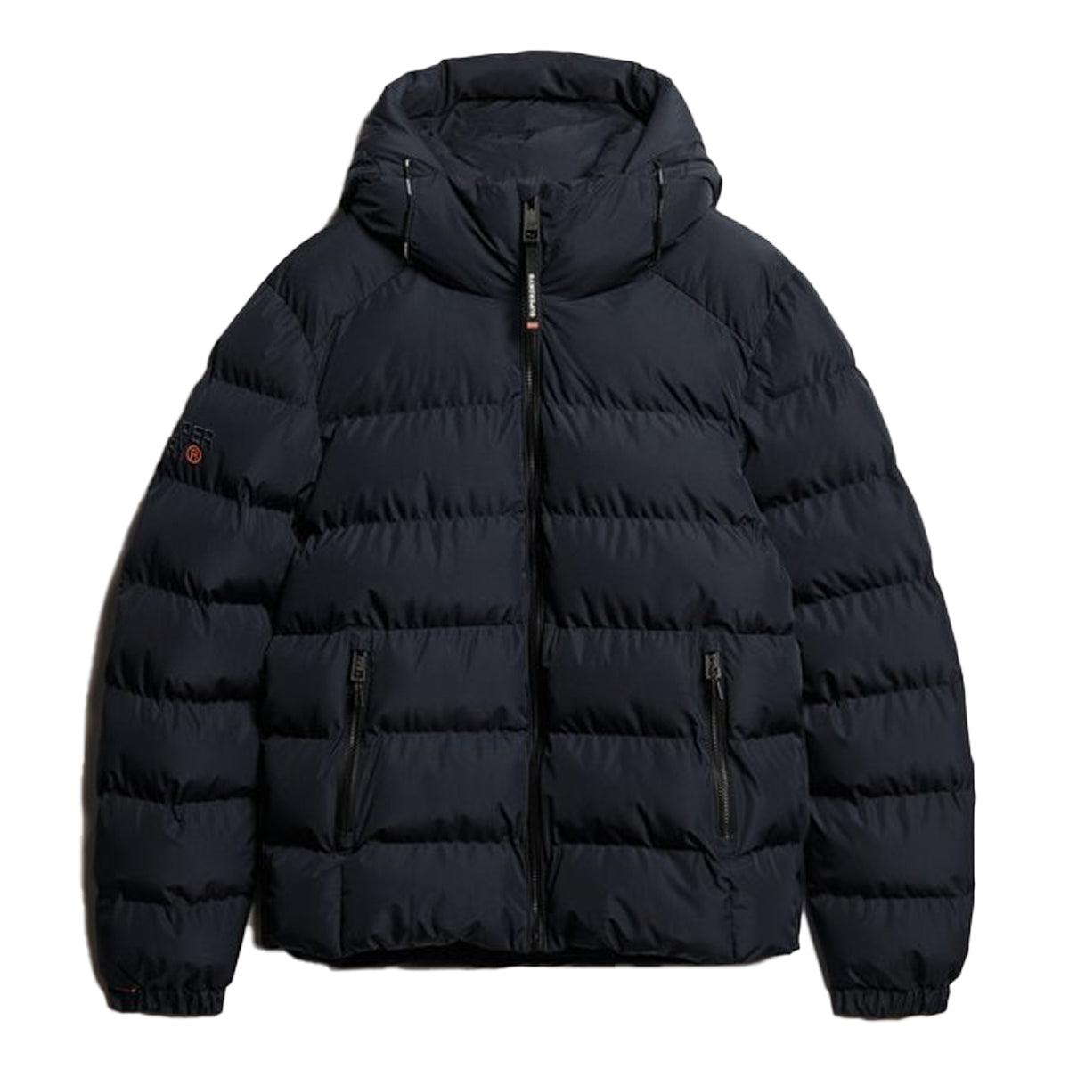 SUPERDRY HOODED SPORTS PUFFER NAVY JACKET