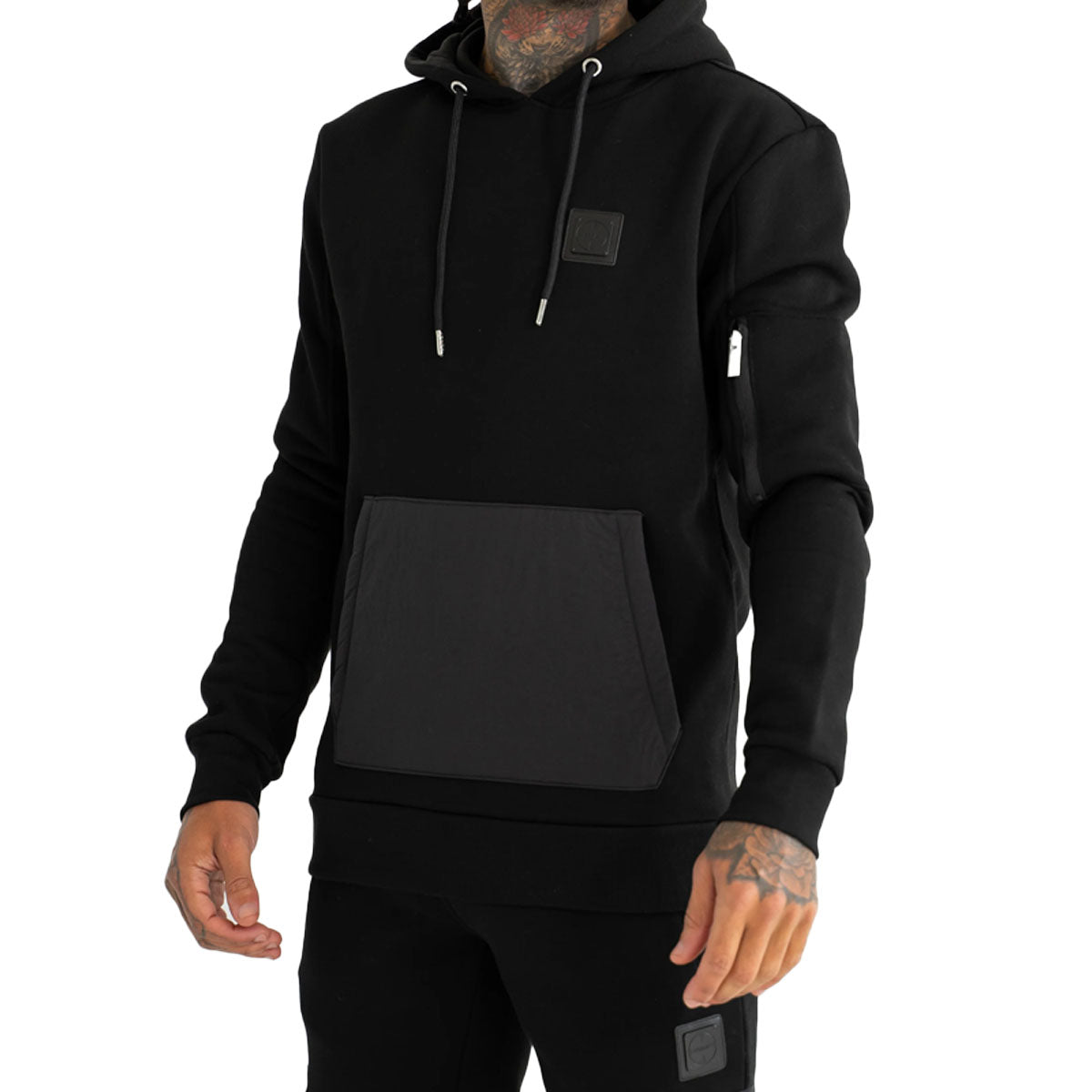 FORAY HUDSON BLACK OVERHEAD HOODY