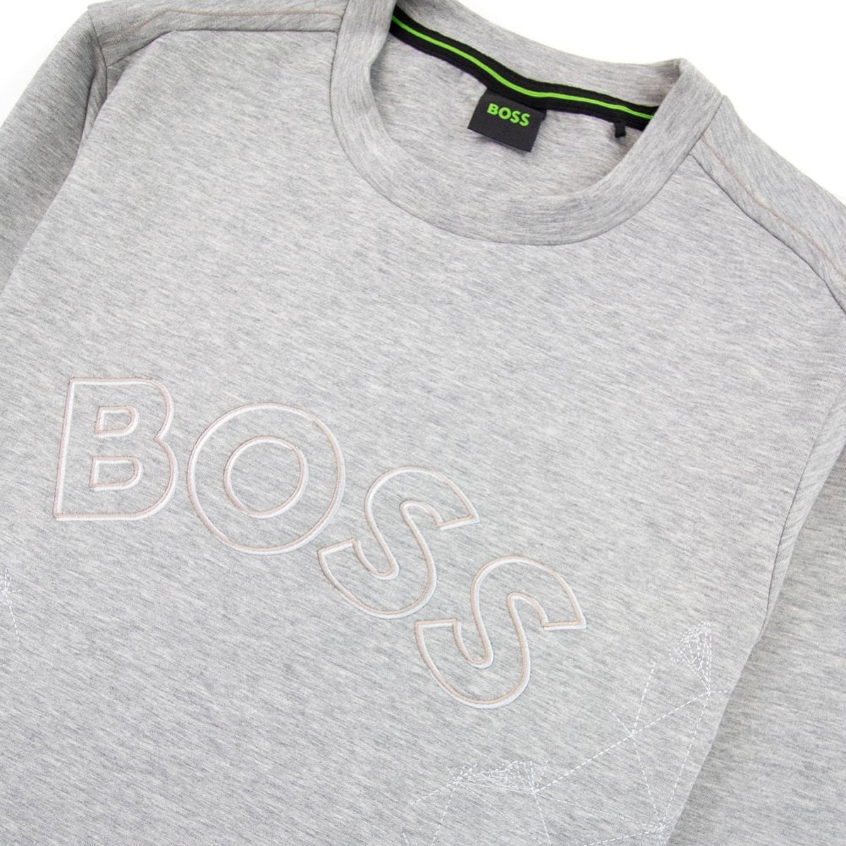Hugo Boss Salbo Iconic Crew Sweatshirt Grey 059 50477122