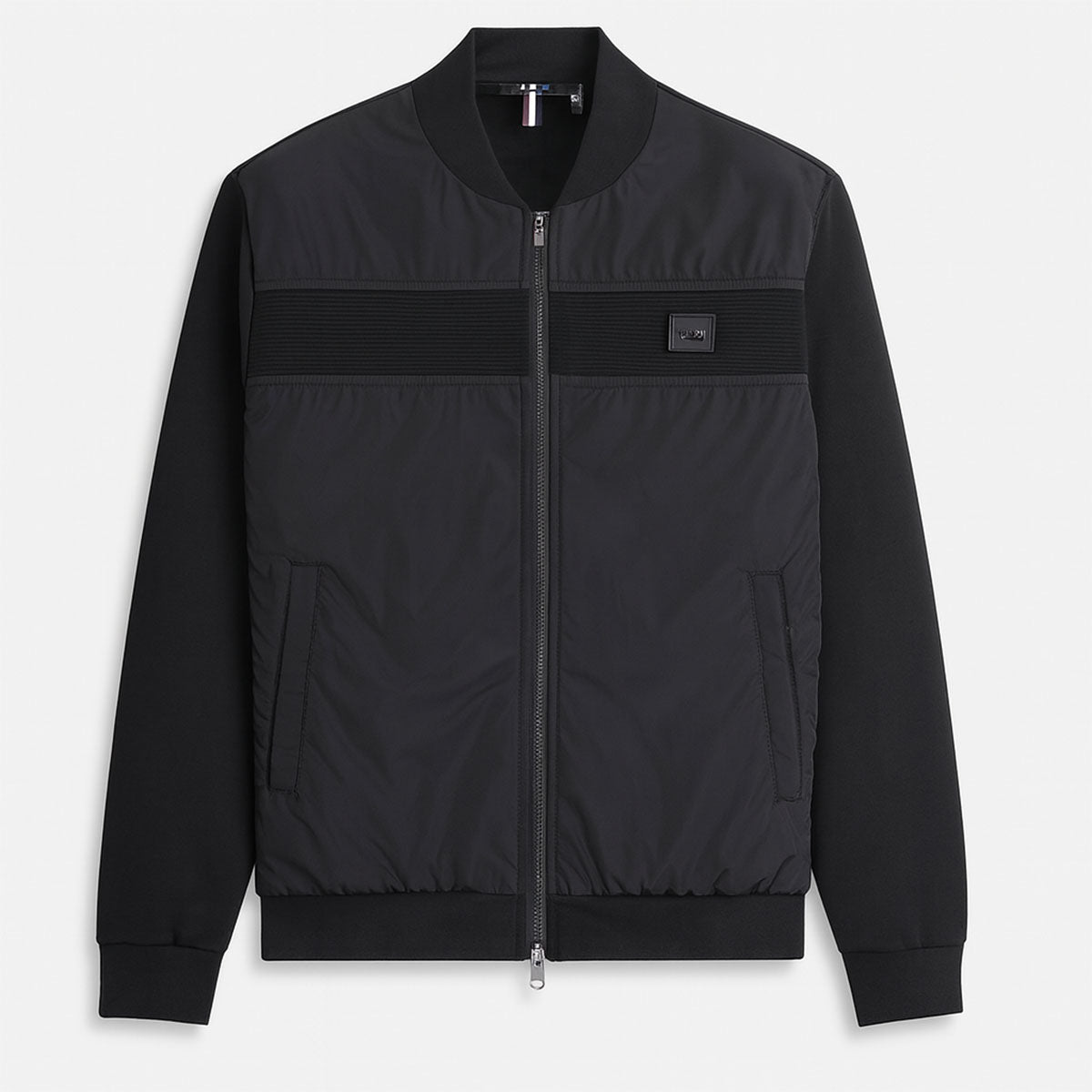 ANTONY MORATO HYBRID BLACK ZIP UP SWEATSHIRT MMFL01083