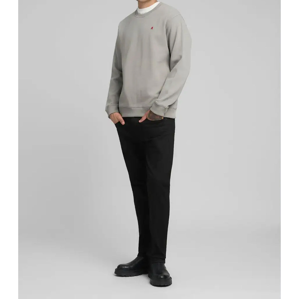 REPLAY	HYPERFLEX GROVER STRAIGHT FIT BLACK JEANS MA972Z 661 FB1