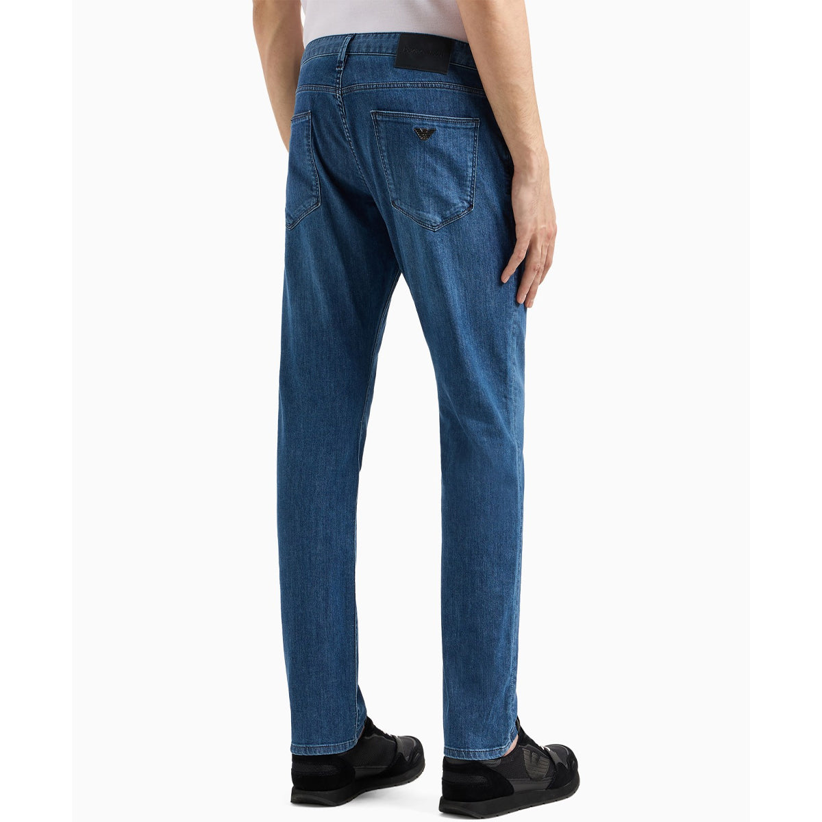 EMPORIO ARMANI J06 1D85Z SLIM FIT WASHED BLUE 943 DENIM JEANS
