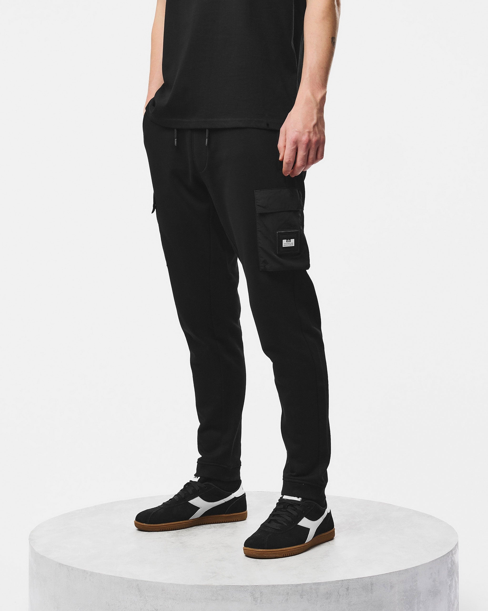 WEEKEND OFFENDER LIPPI JOG PANTS BLACK