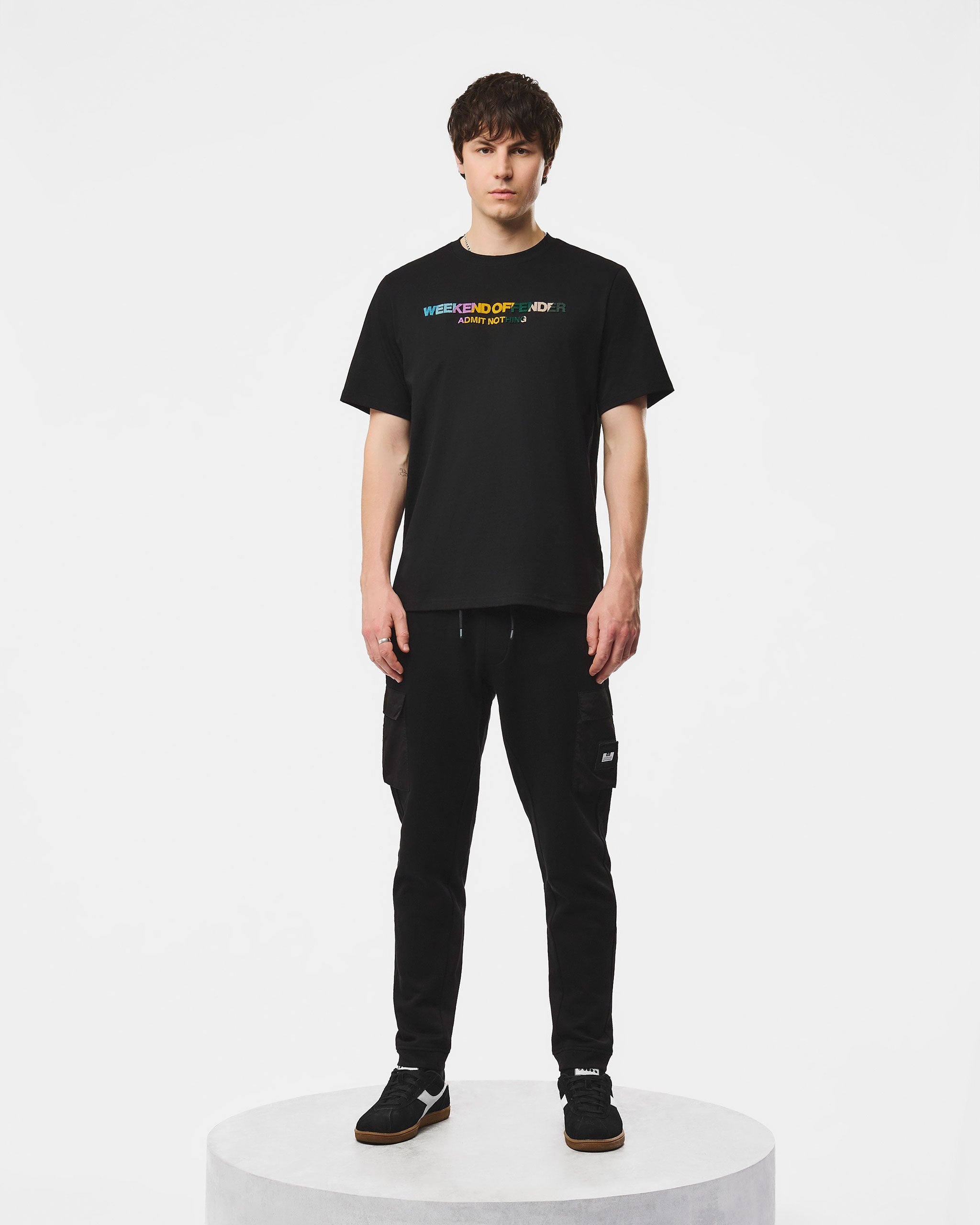 WEEKEND OFFENDER LIPPI JOG PANTS BLACK
