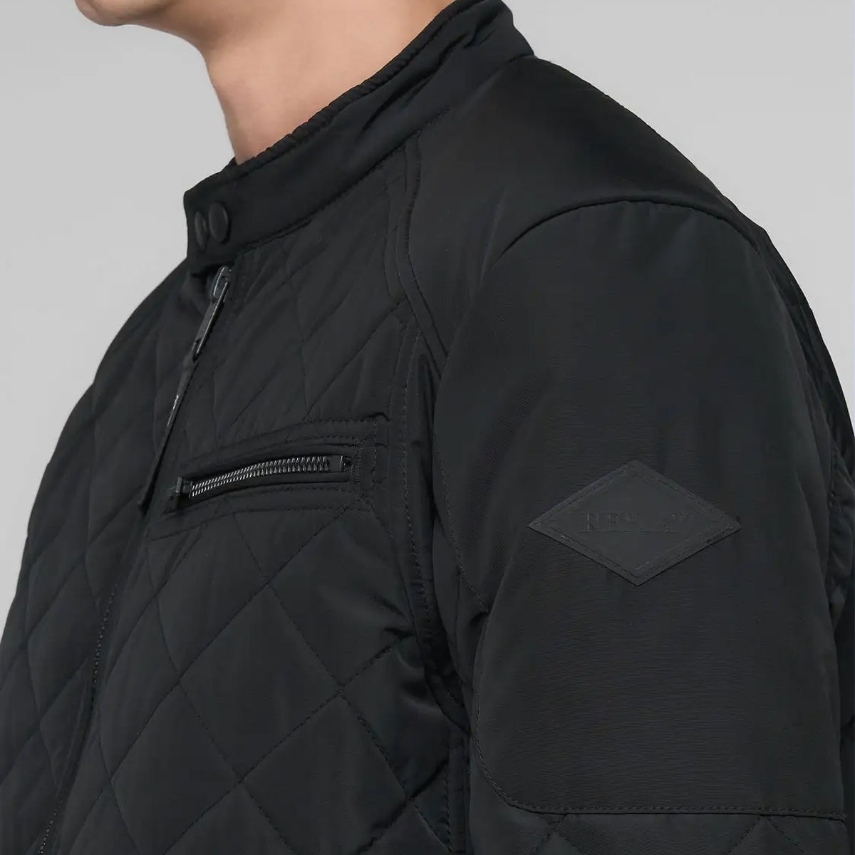 REPLAY FULL-ZIP QUILTED JACKET