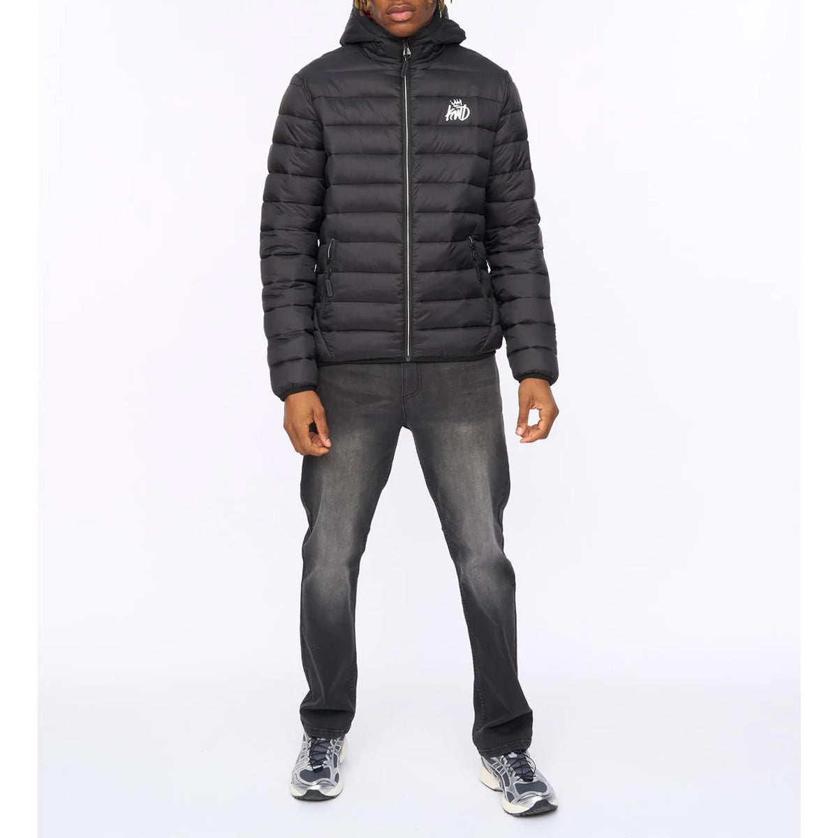 KINGS WILL DREAM JACKINSON BLACK PUFFER JACKET
