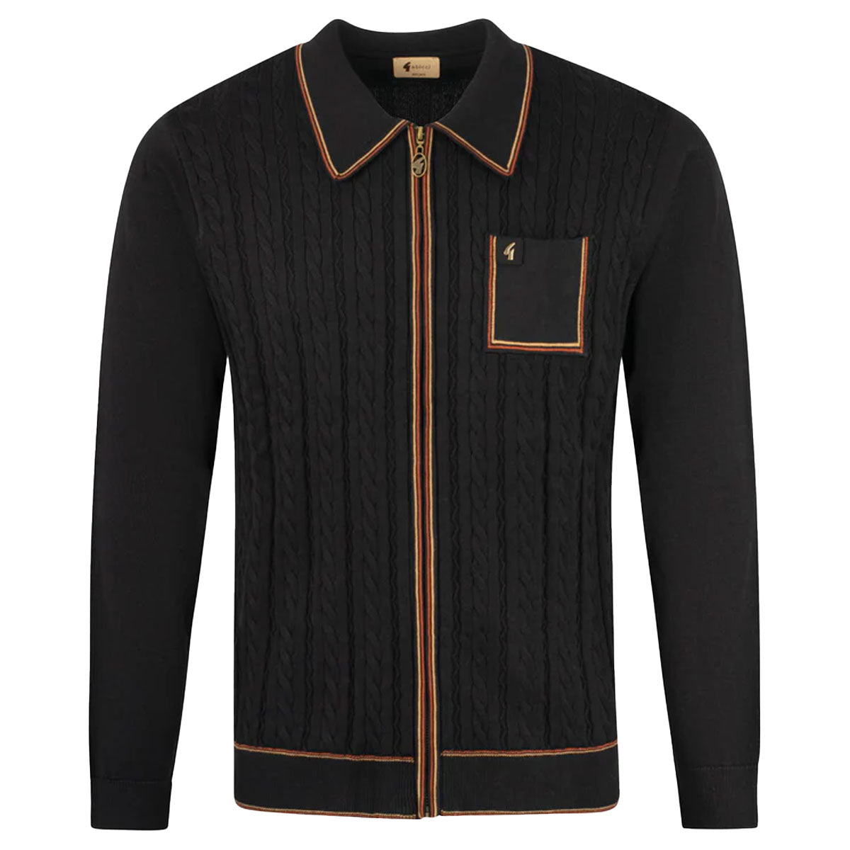 GABICCI	LAVERNE BLACK ZIP UP COLLAR KNIT JUMPER