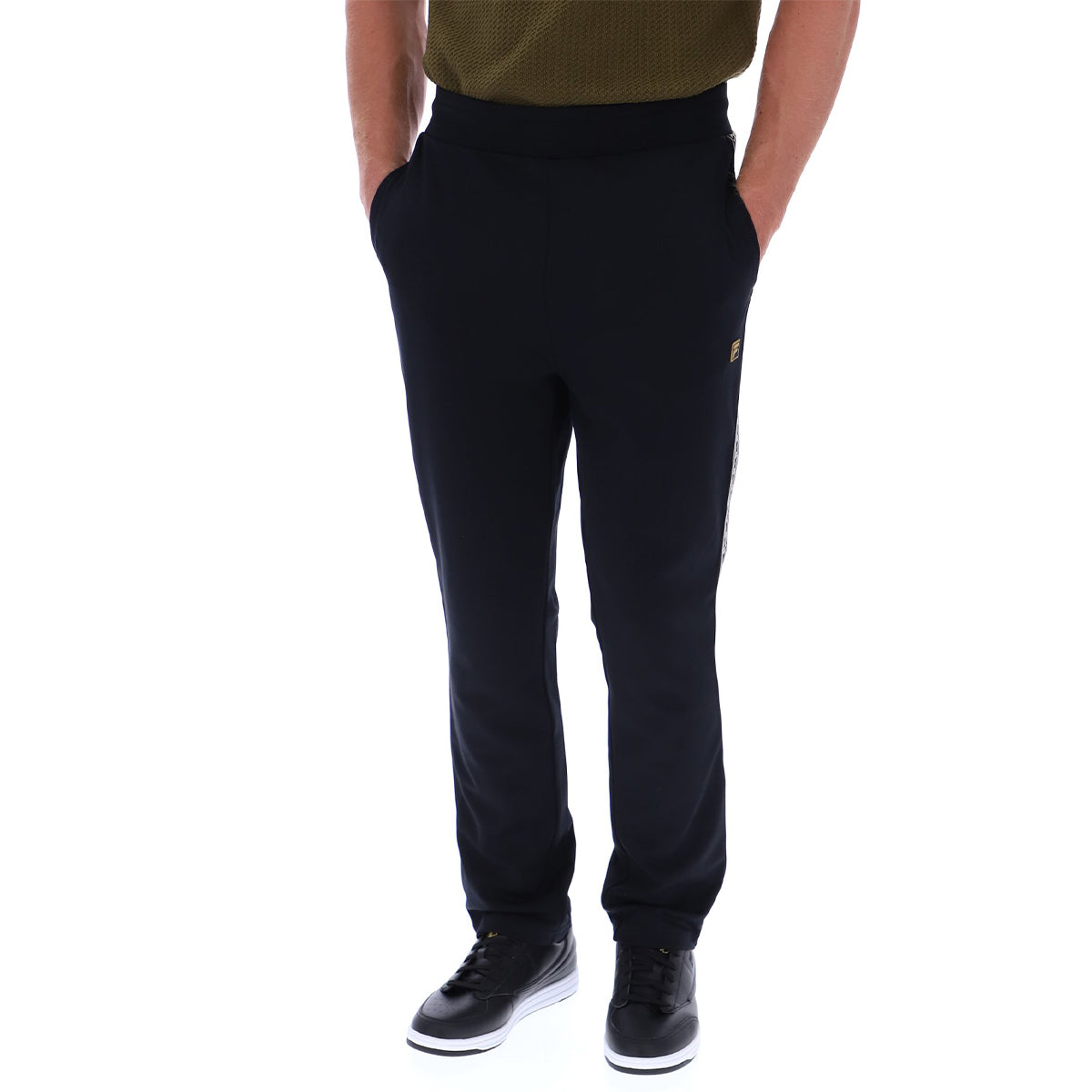 FILA LAYTON STRAIGHT LEG PANTS BLACK