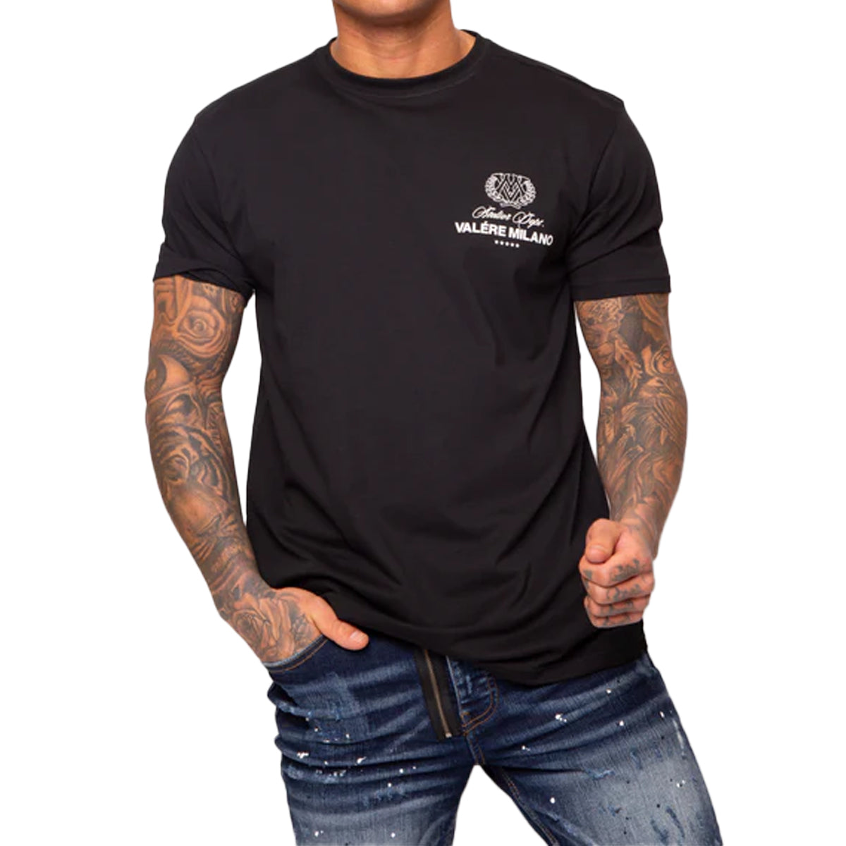 VALERE LEONCINI BLACK T-SHIRT