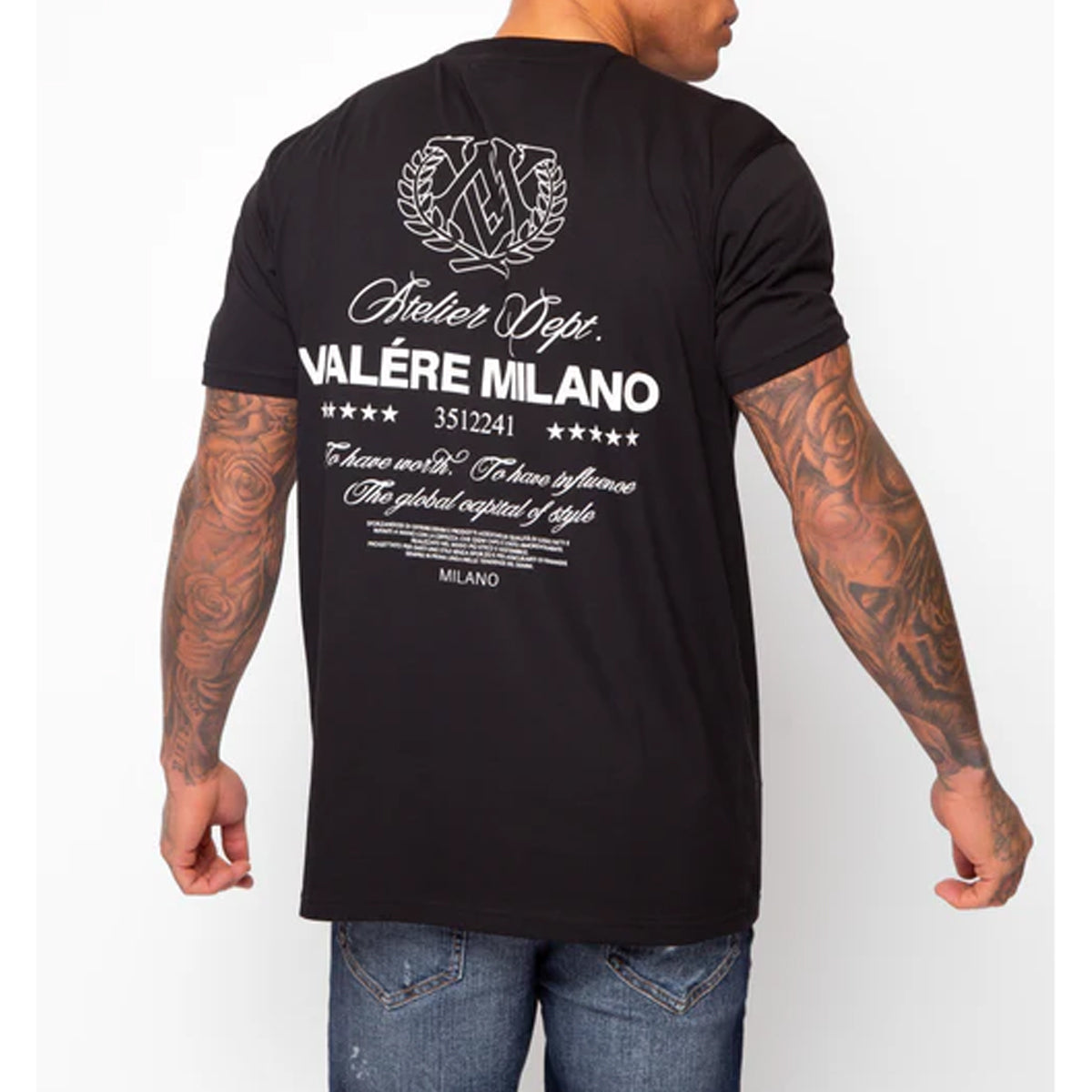 VALERE LEONCINI BLACK T-SHIRT